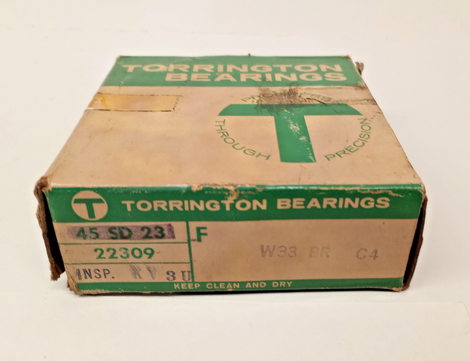 Torrington 22309W33BR Spherical Roller Bearing 45x100x36mm 22309-W33-BR-C4