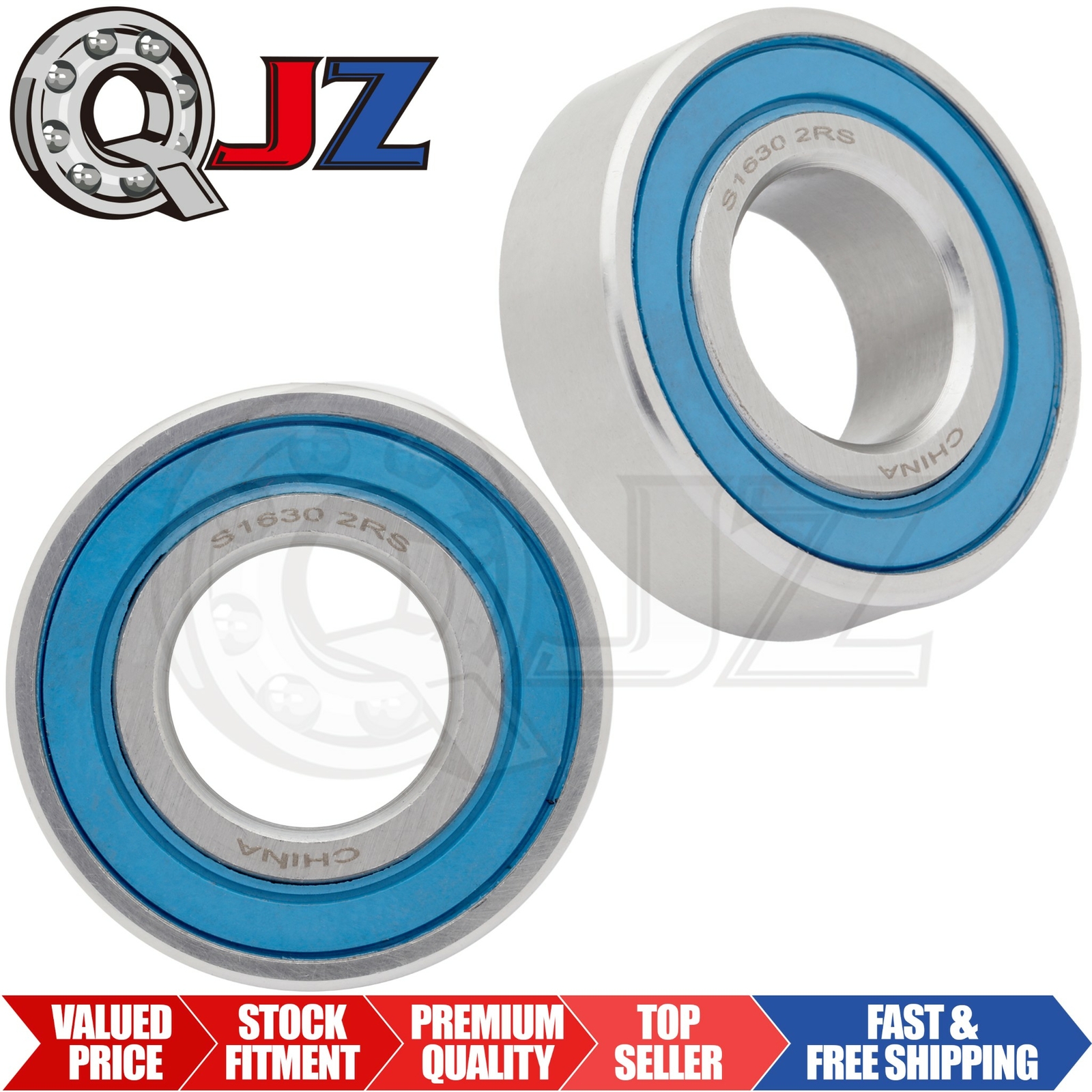 [Qty.2] New S1630-2RS Stainless Ball Bearing [0.75″ Bore x 1.625″ OD x 0.5″ W]
