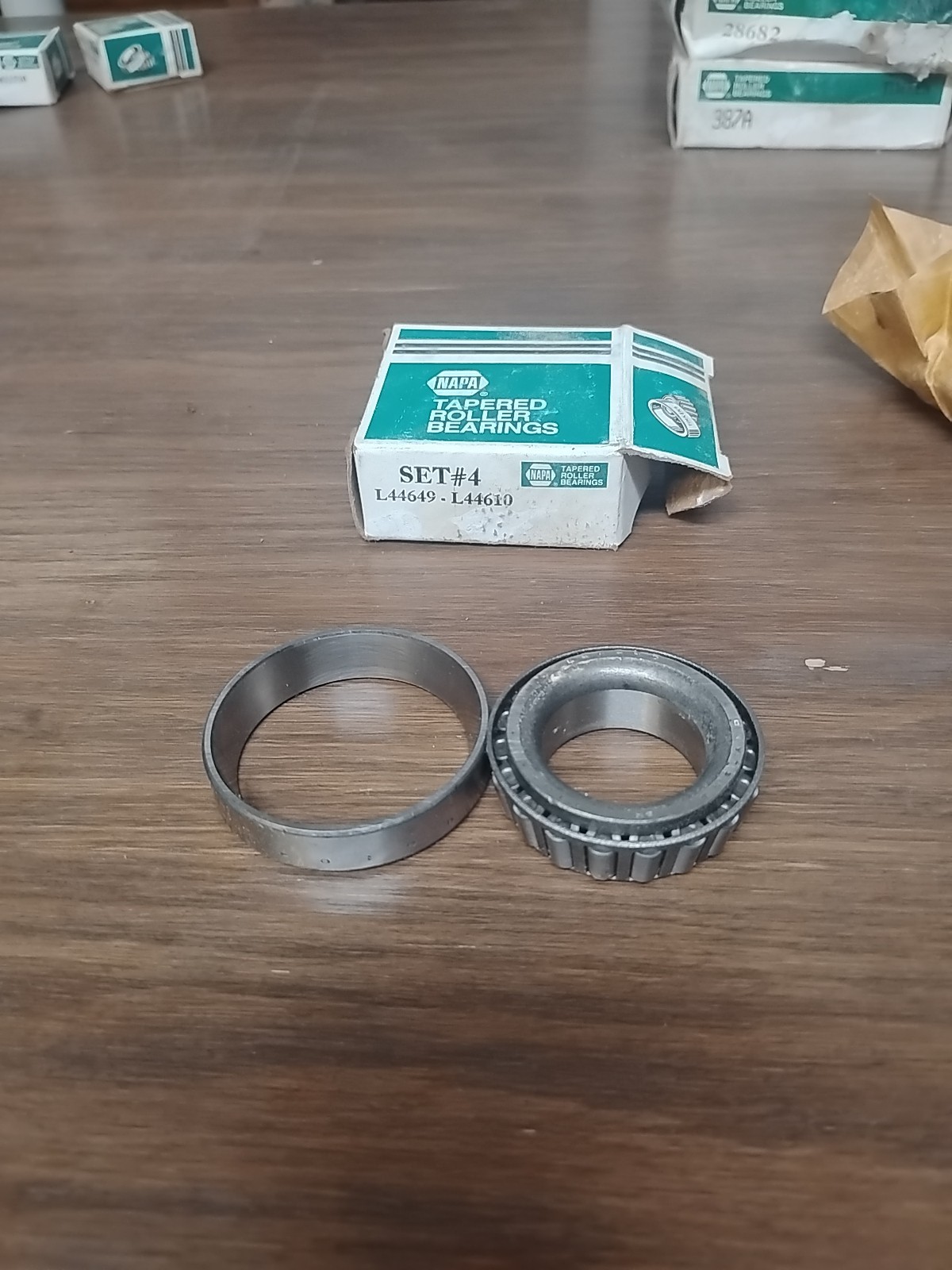 Set 4,L44649 & L44610 Timken Cup & Cone Set Free Shipping & Return Metal