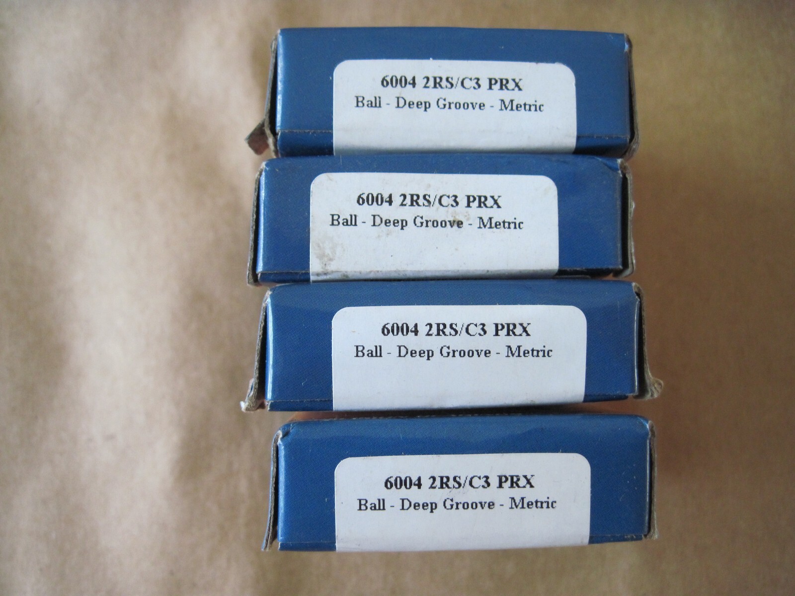 Lot of 4 6004 2RS/C3 PRX Deep Groove Radial Ball Bearing 20mm x 42mm x 12mm