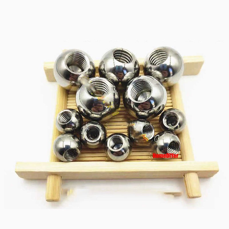 Stainless Steel Blind Hole Ball With Thread M2-M12 Drilling Balls Dia 5mm~30mm
