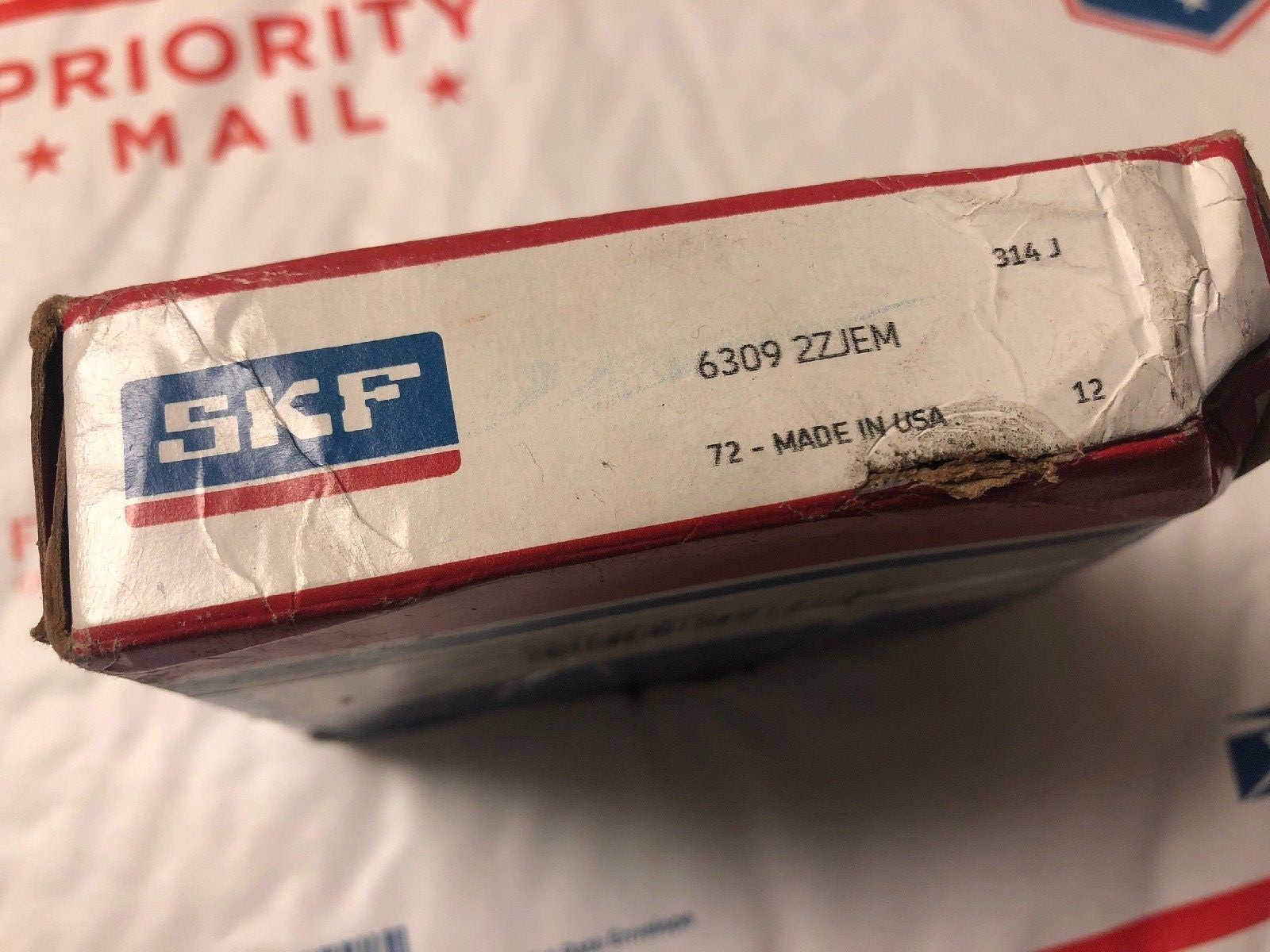 NEW SKF 6309 2ZJEM DEEP GROVE BALL BEARING , FREE SHIPPING!!!