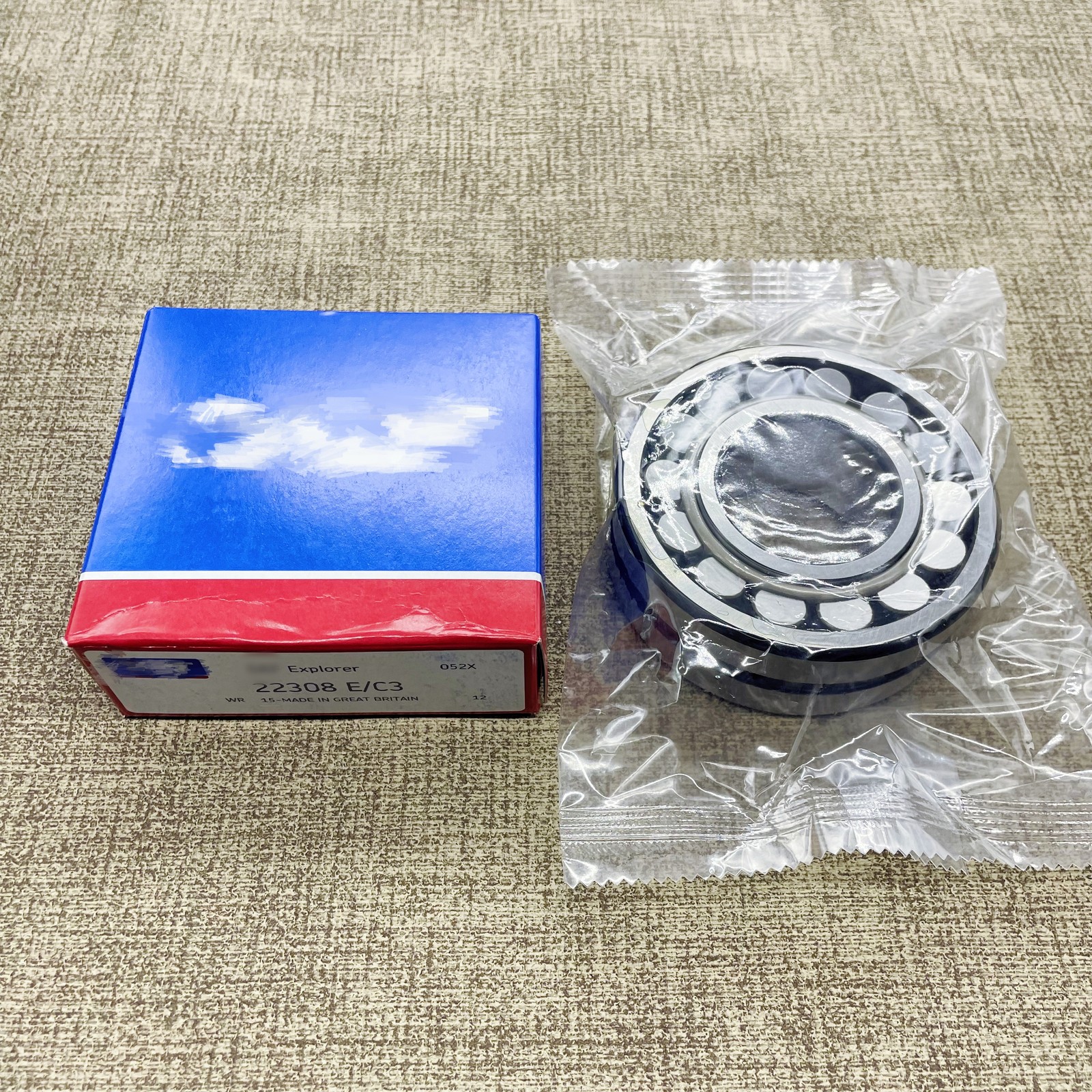 New 1x 22308 E/C3 Spherical Roller Bearing – 40 mm ID, 90 mm OD, 33 mm Width