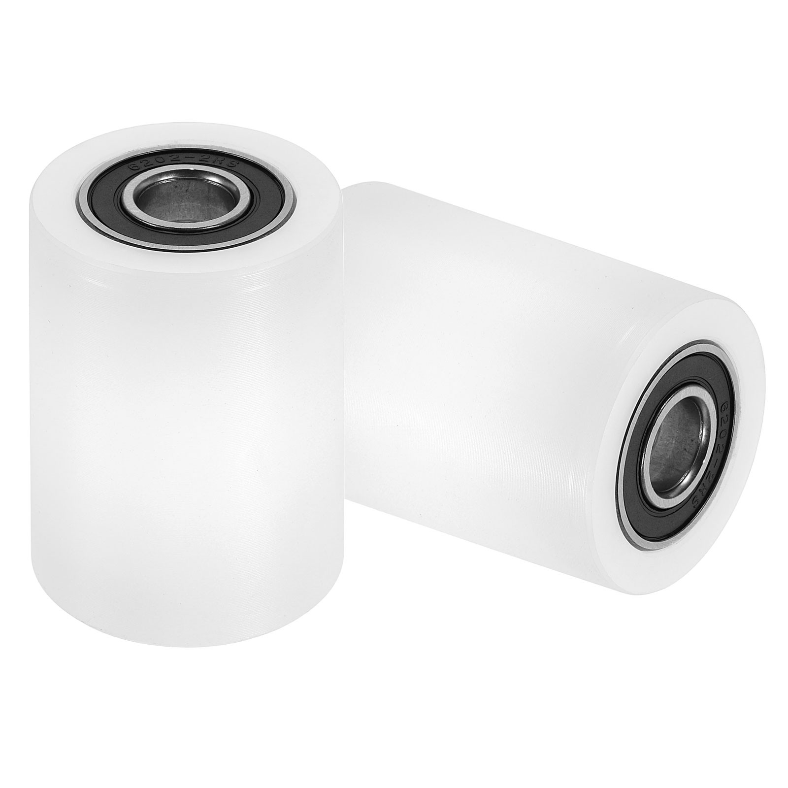2Pcs Plastic Roller Wheel with Bearing, 19/32″x1-15/16″x2-3/4″ Bearing Pulley