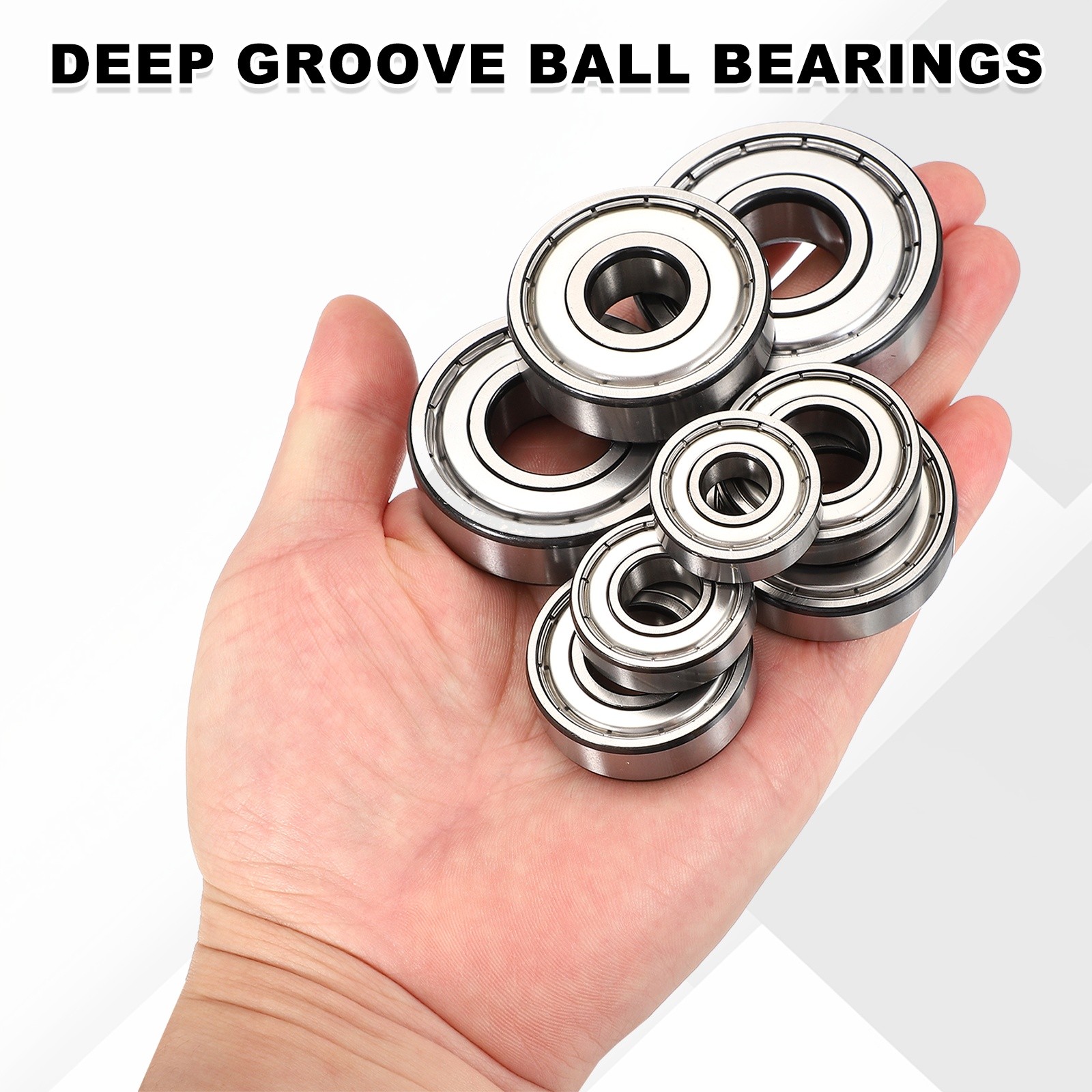 1Pcs 6010ZZ Deep Groove Ball Bearing, 50x80x16 mm Double Shielded Chrome Steel