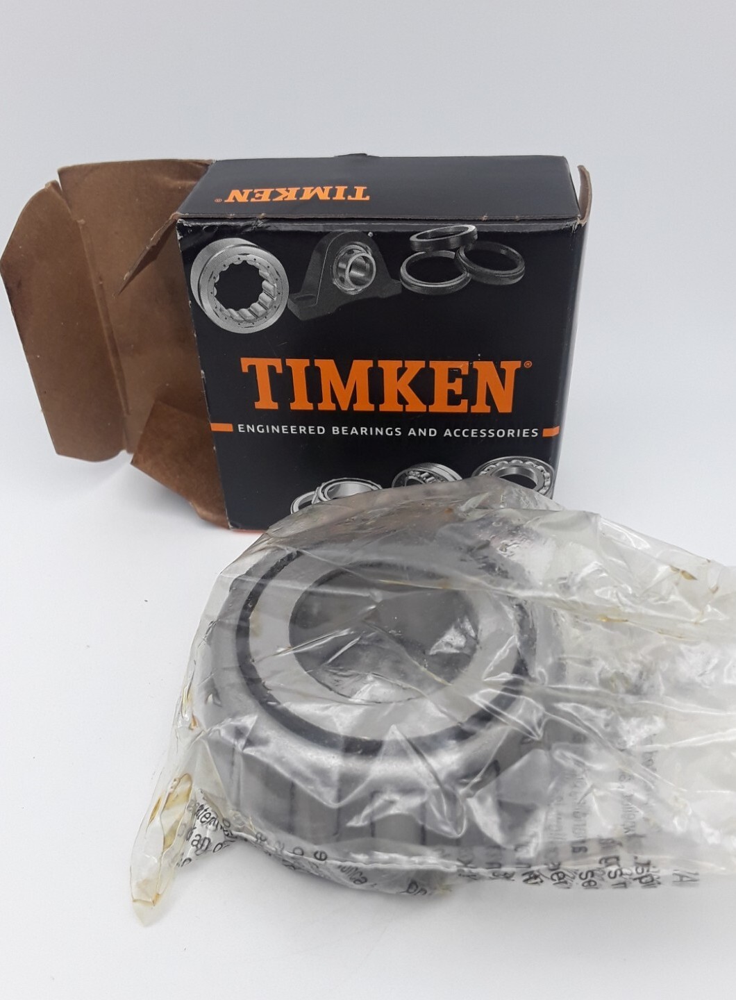 Timken 15100 Tapered Roller Bearing Single Cone Straight Bore Steel 1.000″ ID X
