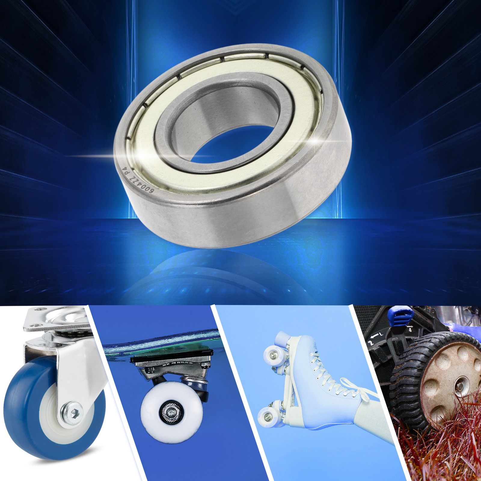 6004ZZ Deep Groove Ball Bearings P4 20x42x12mm 1 Pc Scooter Skateboard Wheel