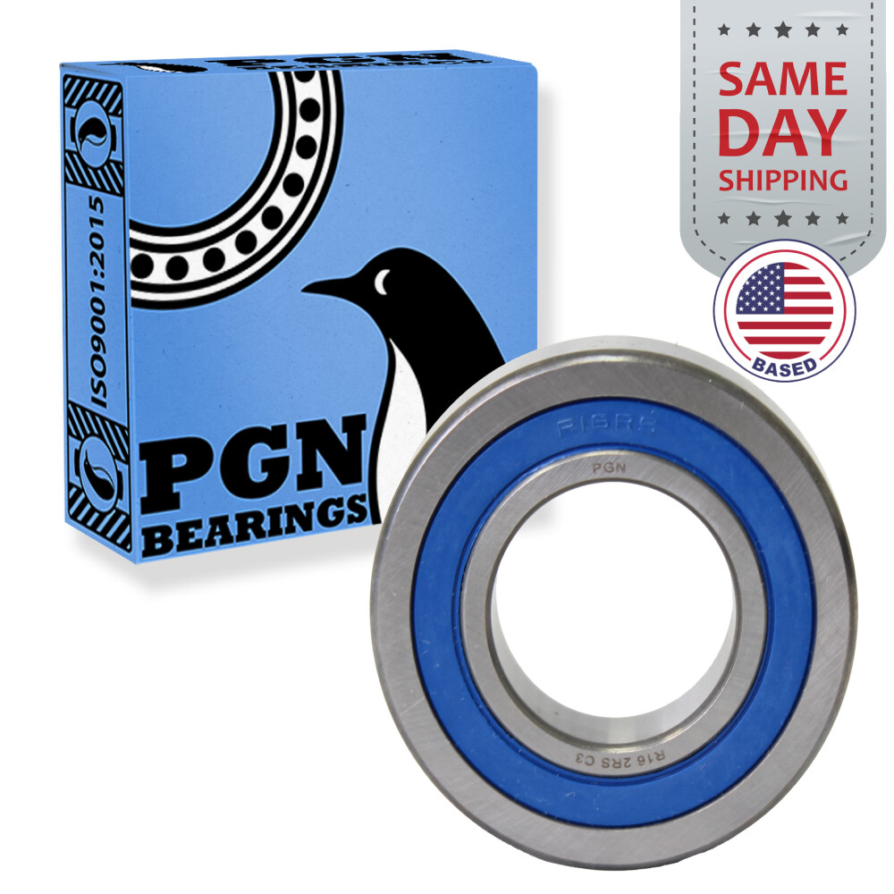 (30) R16-2RS Premium Rubber Seal Ball Bearing C3, 1″x2″x1/2″, R16rs