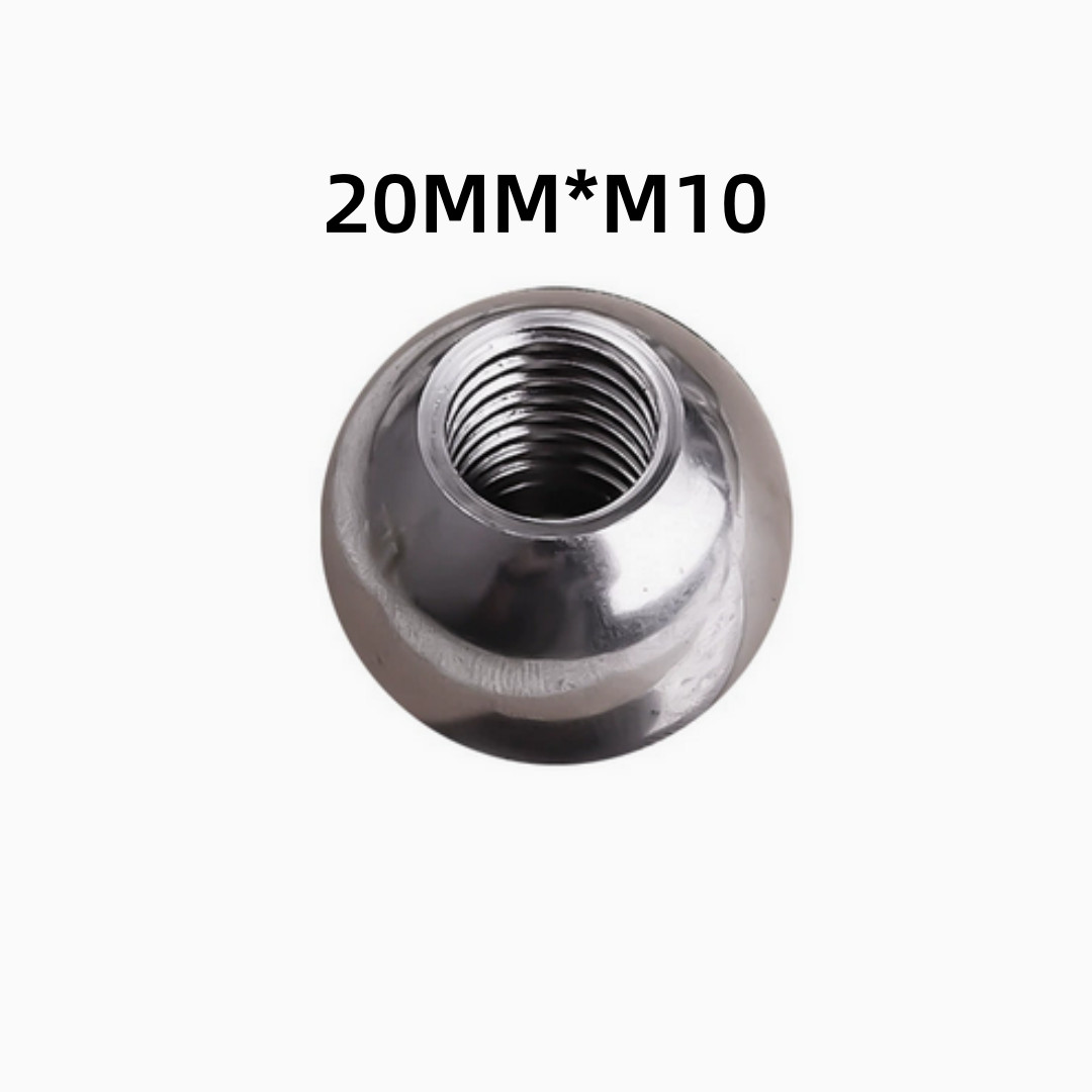 5Pcs Solid Stainless Steel Half-Hole Balls Dia 20mm With M10 Thread Hole Ball