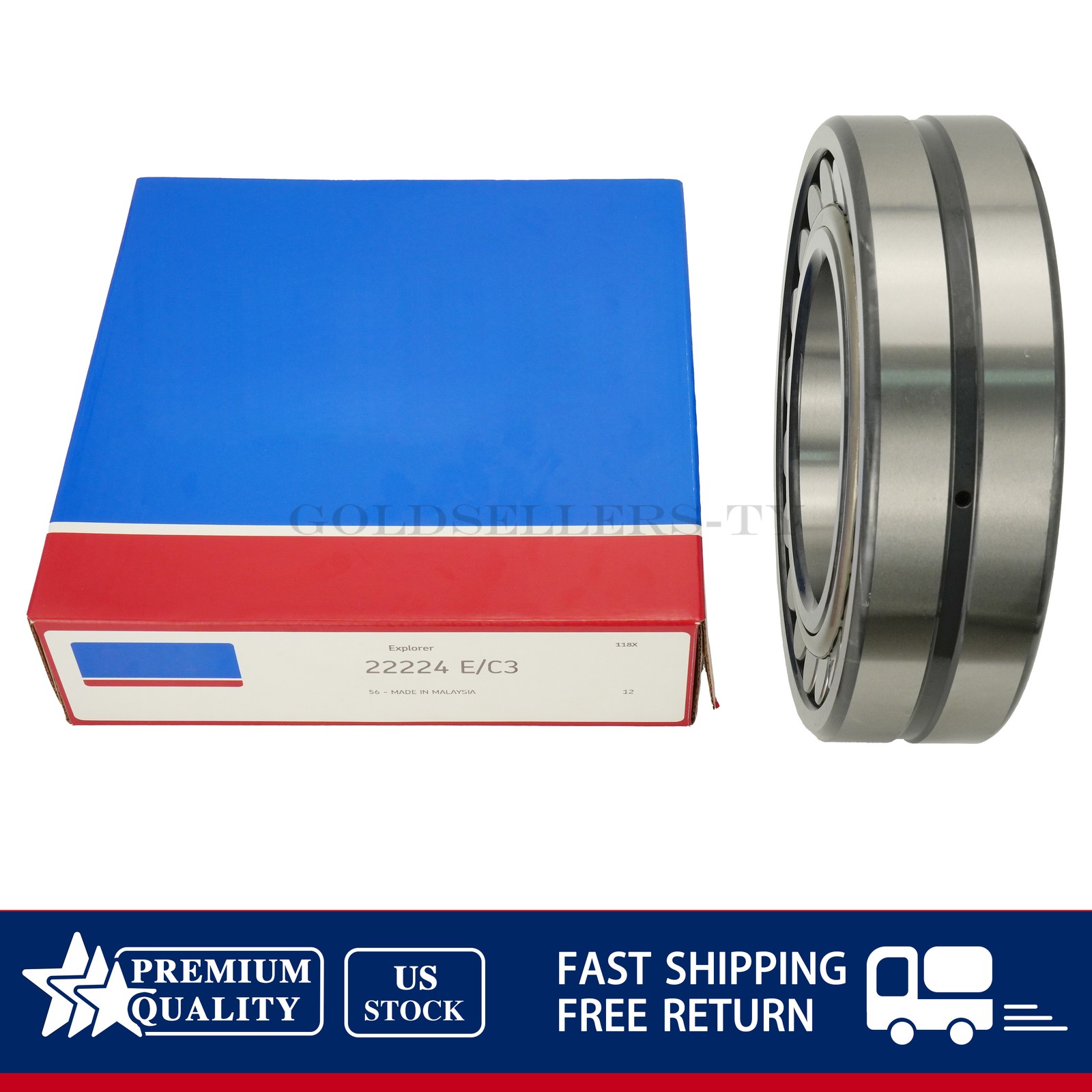 NEW For SKF Spherical Roller Bearing 22224 E/C3 120×215×58 mm