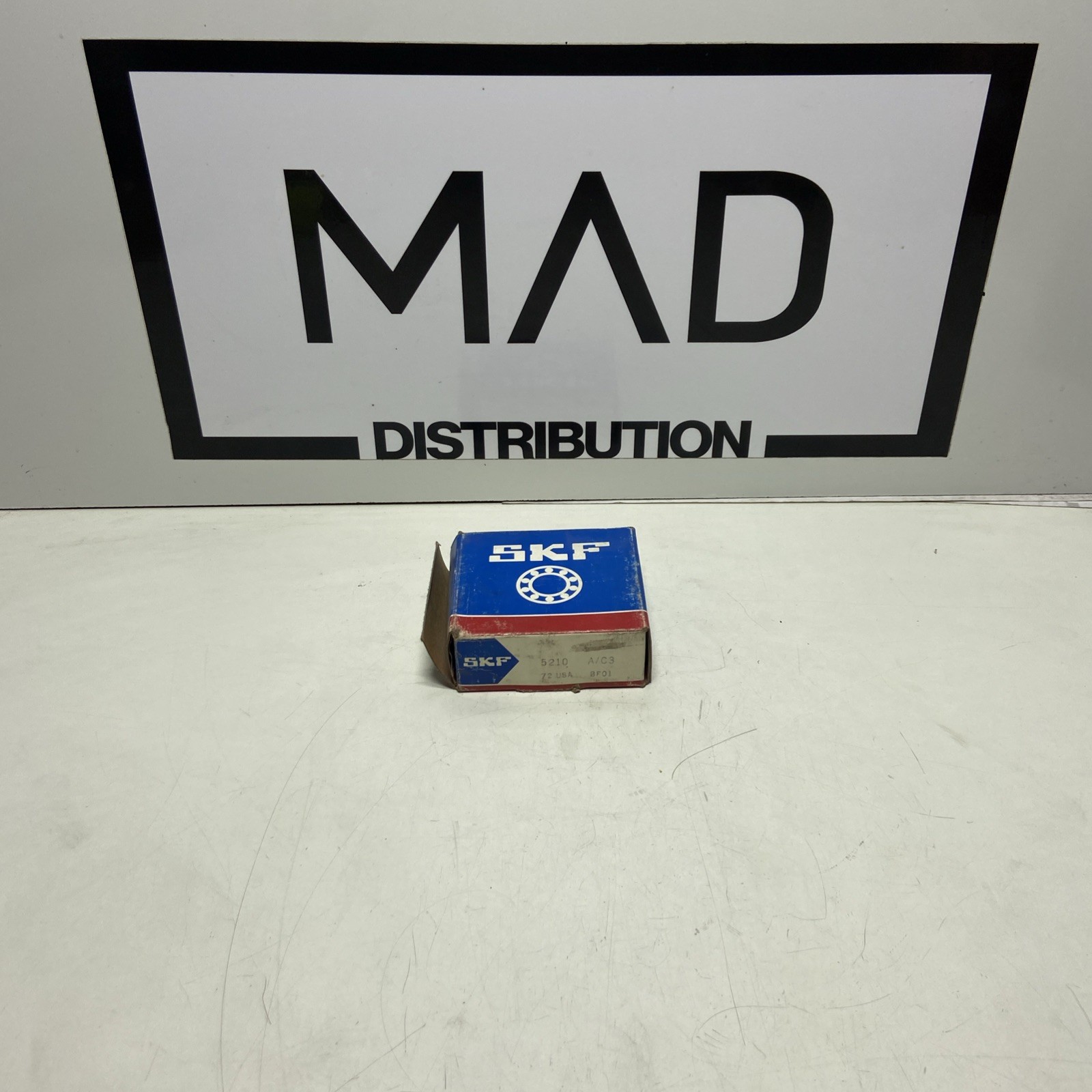 BRAND NEW / SKF 5210 A/C3 / 50mm Bore / Angular Contact Ball Bearing / USA
