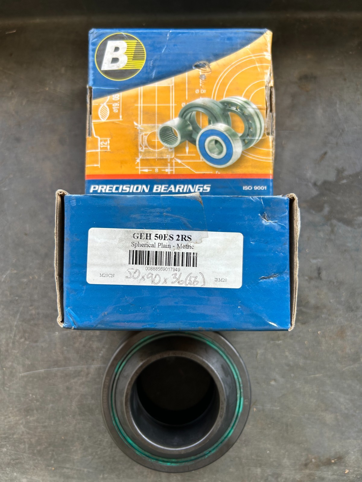 NOS Metric GEH 50ES 2RS Heavy Radical Spherical Plain Bearing 50mm Bore 90mm OD