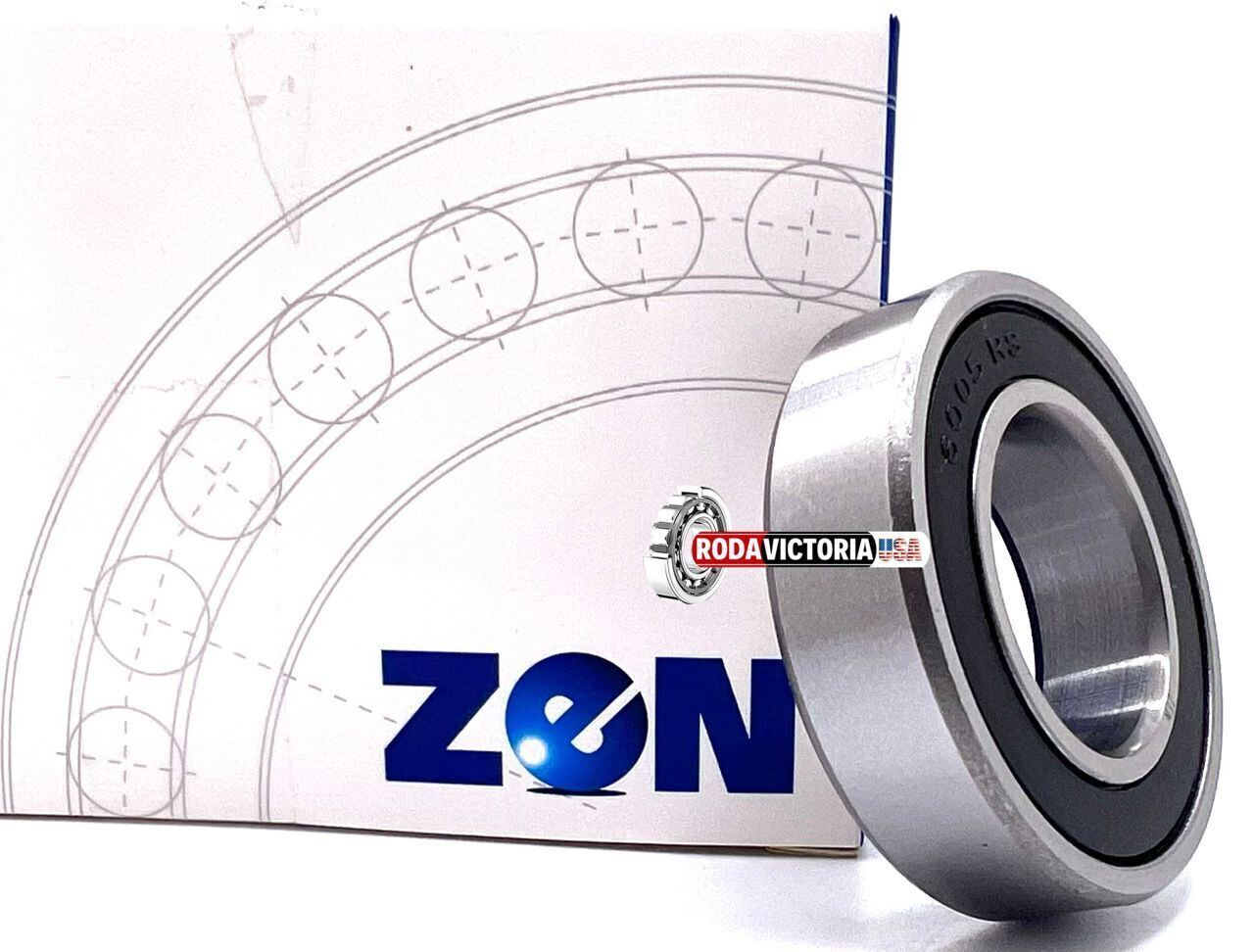 ZEN 6005-2RS C3 DEEP GROOVE BALL BEARING, RUBBER SEALED 25x47x12 6005 2RS 6005RS