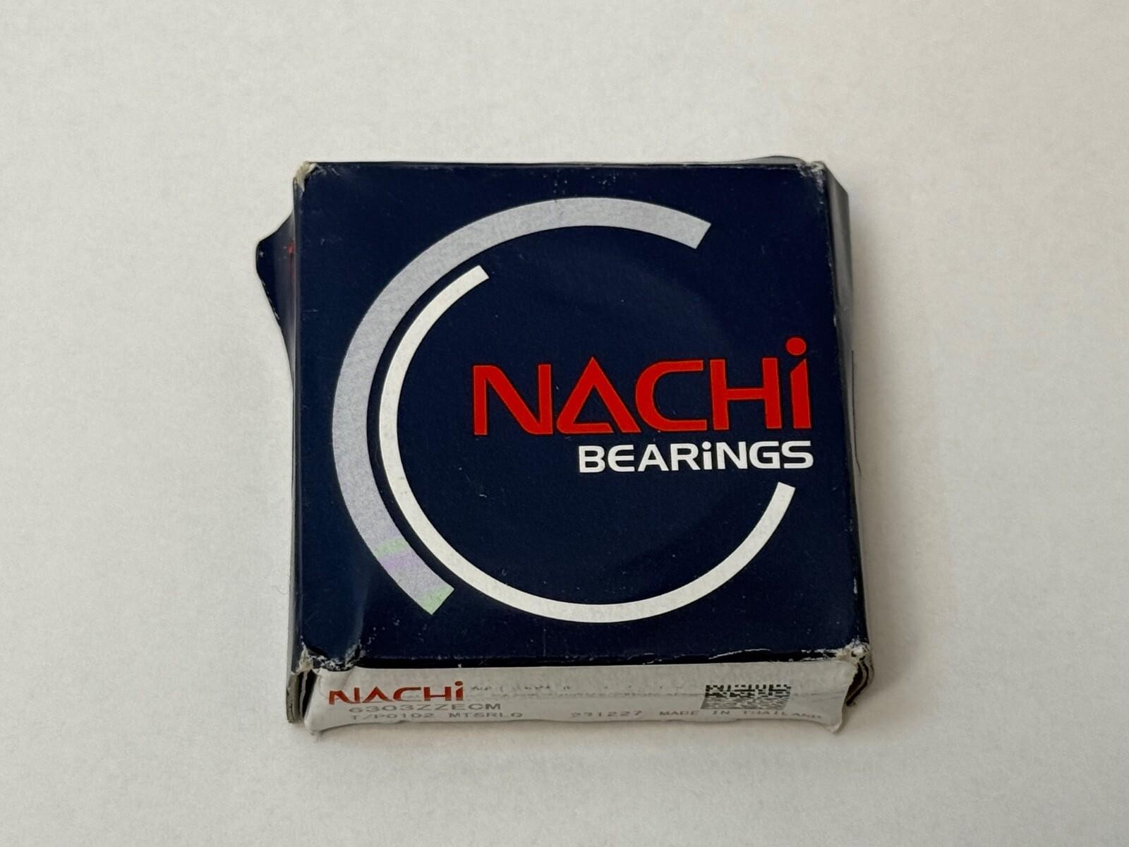 Nachi 6303ZZECM Bearing Metal Sealed 6303-ZZ-E-CM 6303-2Z 6303Z 17x47x14 mm