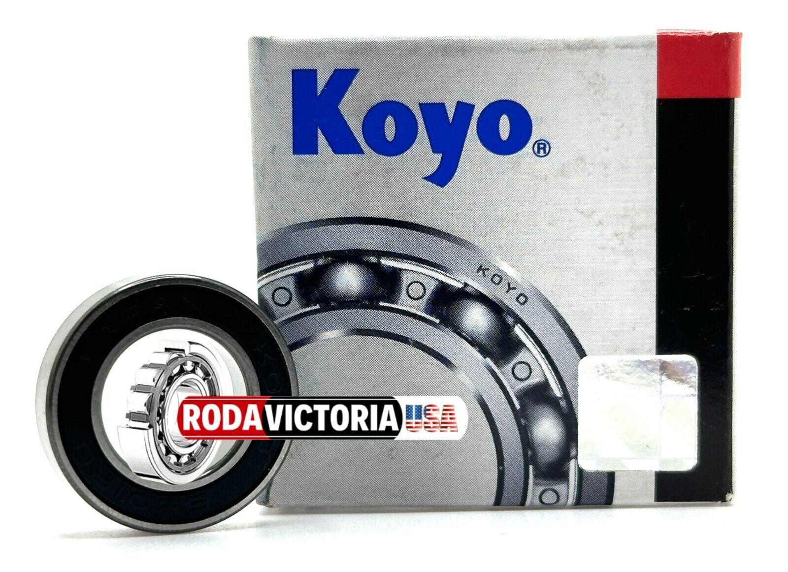 KOYO 6801 2RS DEEP GROOVE BALL BEARING, RUBBER SEALED 12x21x5mm 61801 2RS