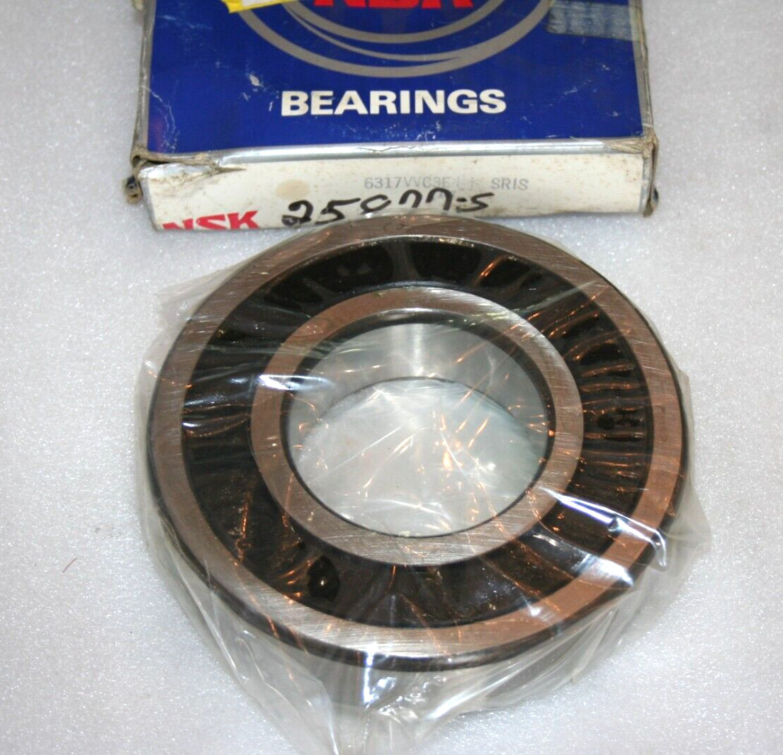NSK 6317VVC3E Sealed Deep Groove Ball Bearing 6317 VV.C3.E * NEW *