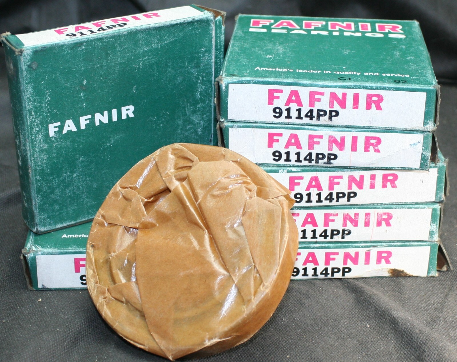 One (1) Fafnir 9114PP Deep Groove Bearing 70 MM ID USA NEW