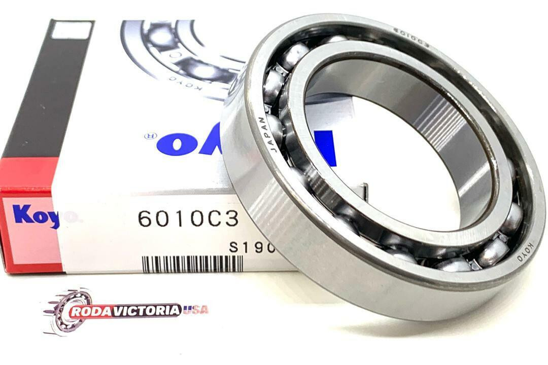 KOYO 6010 C3 DEEP GROOVE BALL BEARING, OPEN TYPE, NO SEALS 50x80x16mm KOYO JAPAN