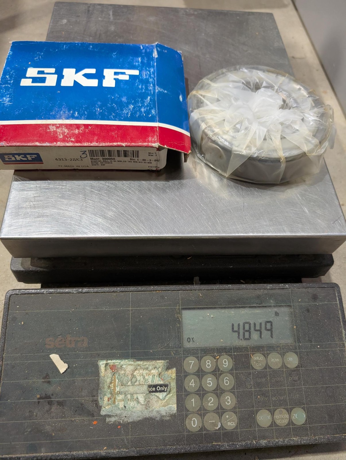 SKF Radial Deep Groove Ball Bearing – 6313-2Z/C3 – NEW