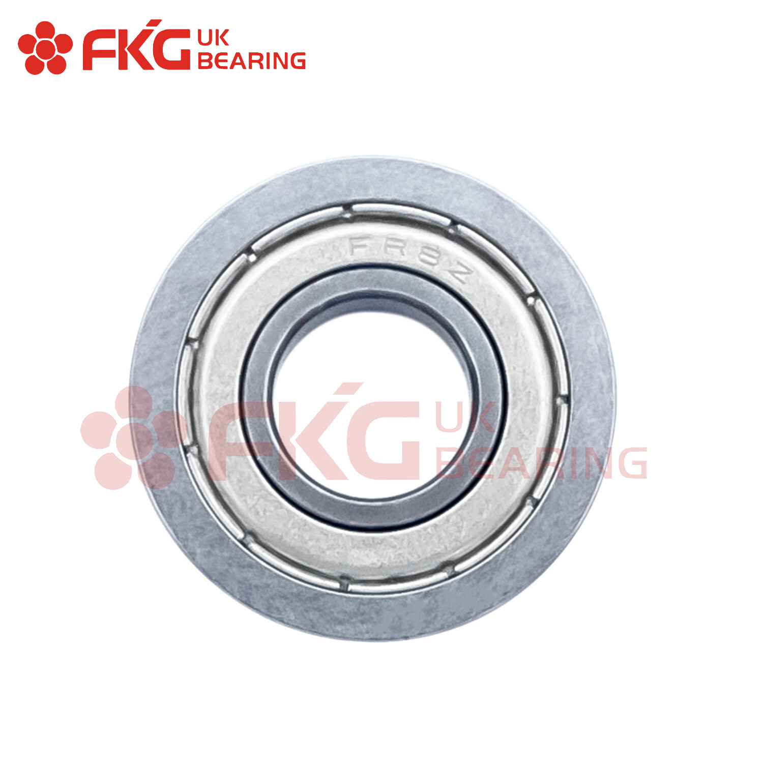 FKG FR8-ZZ Flanged Metal Shield Ball Bearings, 1/2″x1-1/8″x5/16″, FR8 ZZ (4 PCS)