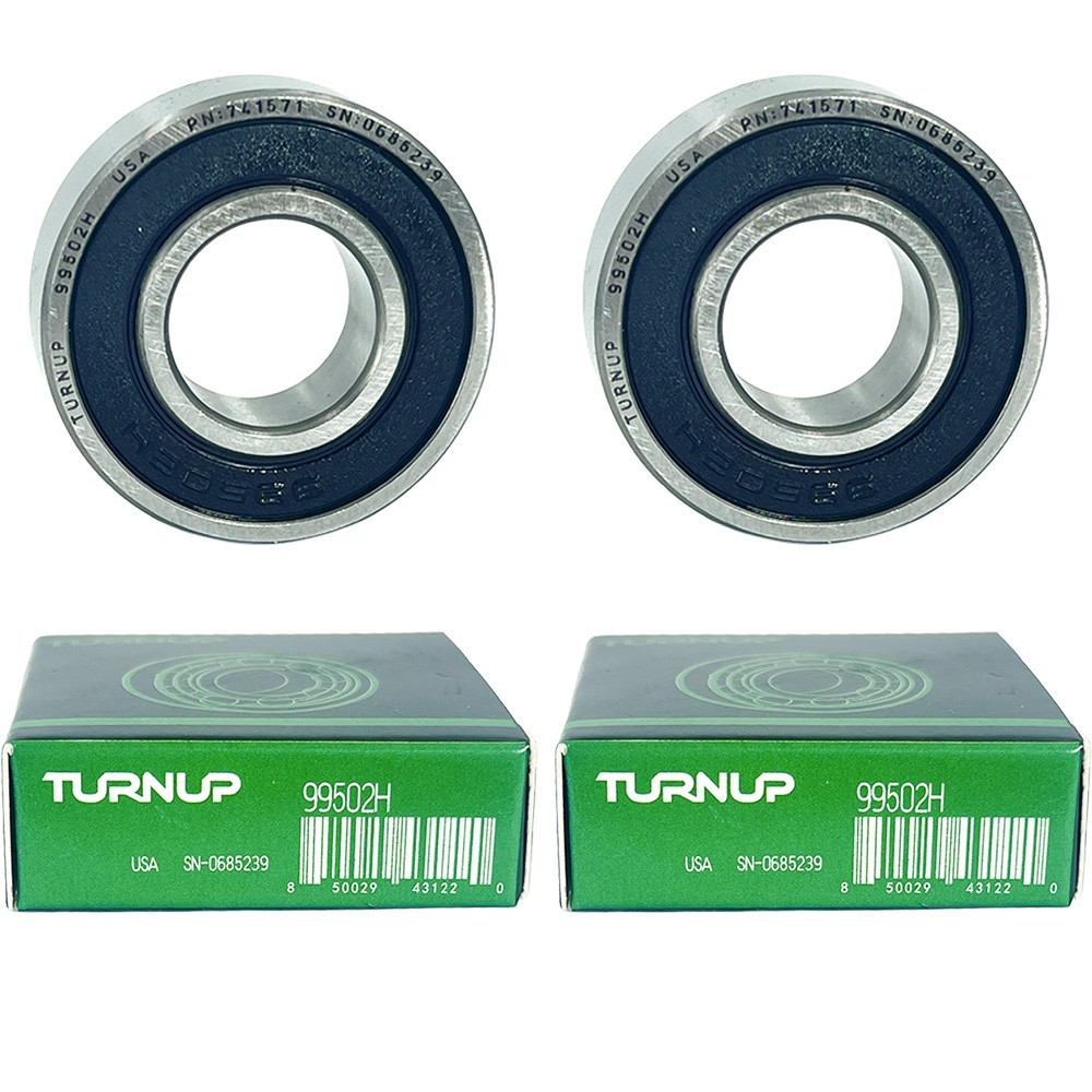 2Pcs TURNUP 99502H 3/8×13/16×1/2 Inch High Speed Double Side Shield Mini Ball Be