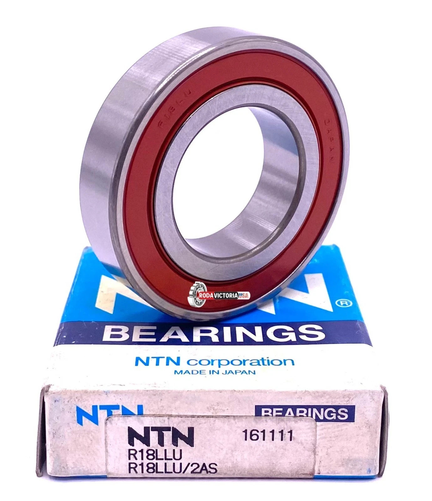 NTN R18 LLU Ball Bearing, Rubber Sealed, 1 1/8″ x2 1/8″ x 3/8″ JD9372 EE10 2RS