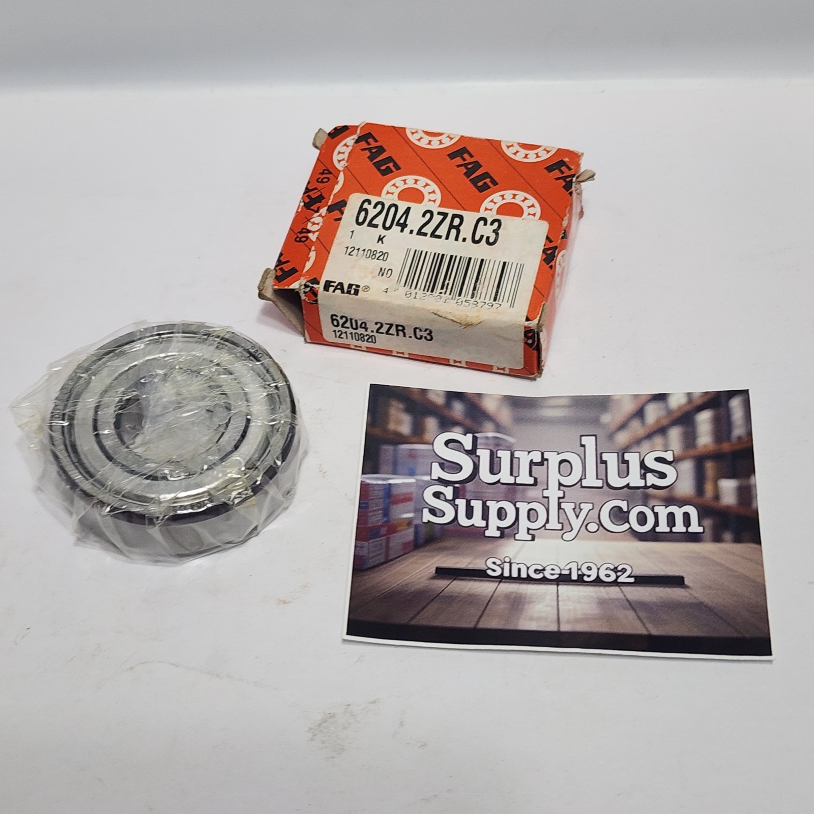 6204 2Z C3 / 6204 2Z JEM / 6204 2ZR C3 FAG 20x47x14mm