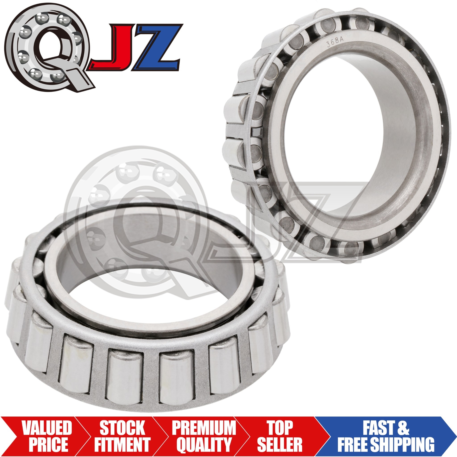[Qty.2] New 368A Tapered Roller Bearing Single-Cone [2″ Bore x 0.875″ Width]