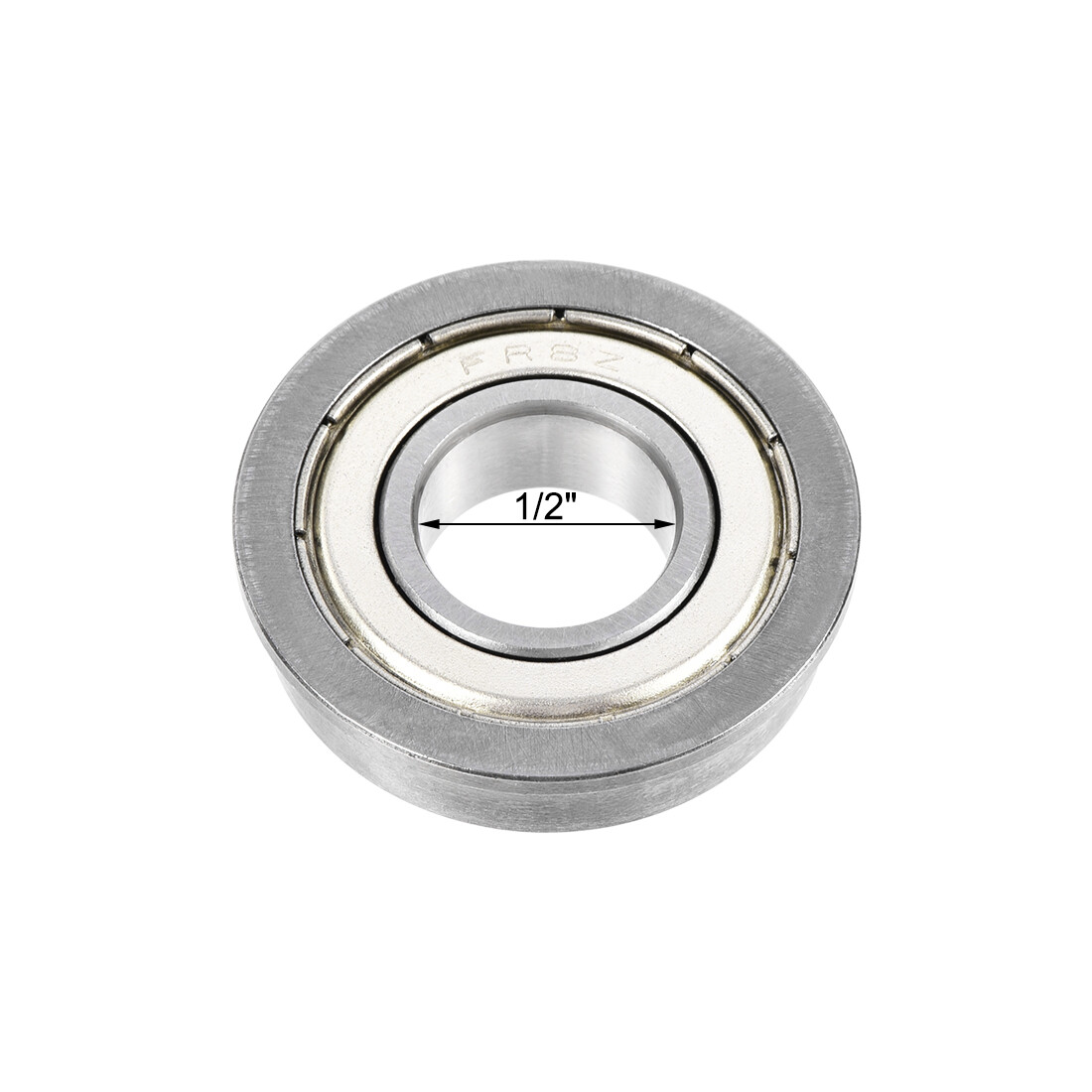 FR8ZZ Flange Ball Bearing 1/2″x1-1/8″x5/16″ Double Shielded Bearings 4 pack