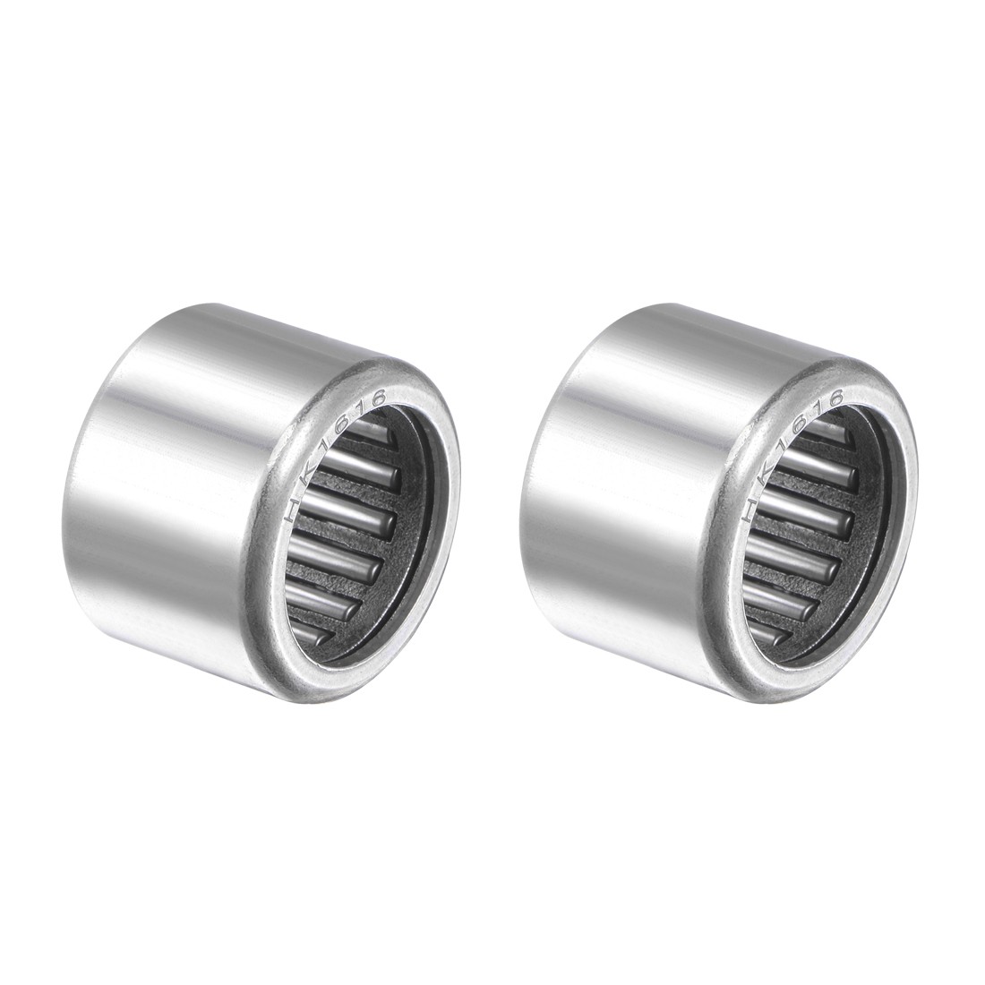 HK1616 Drawn Cup Needle Roller Bearings 16mm Bore, 22mm OD, 16mm Width 2pcs