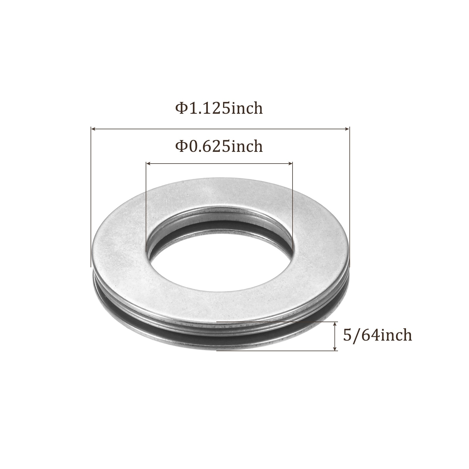 10pcs TC1018 Thrust Needle Roller Bearings 5/8″Bore Dia x 1-1/8″OD x 5/64″Thick