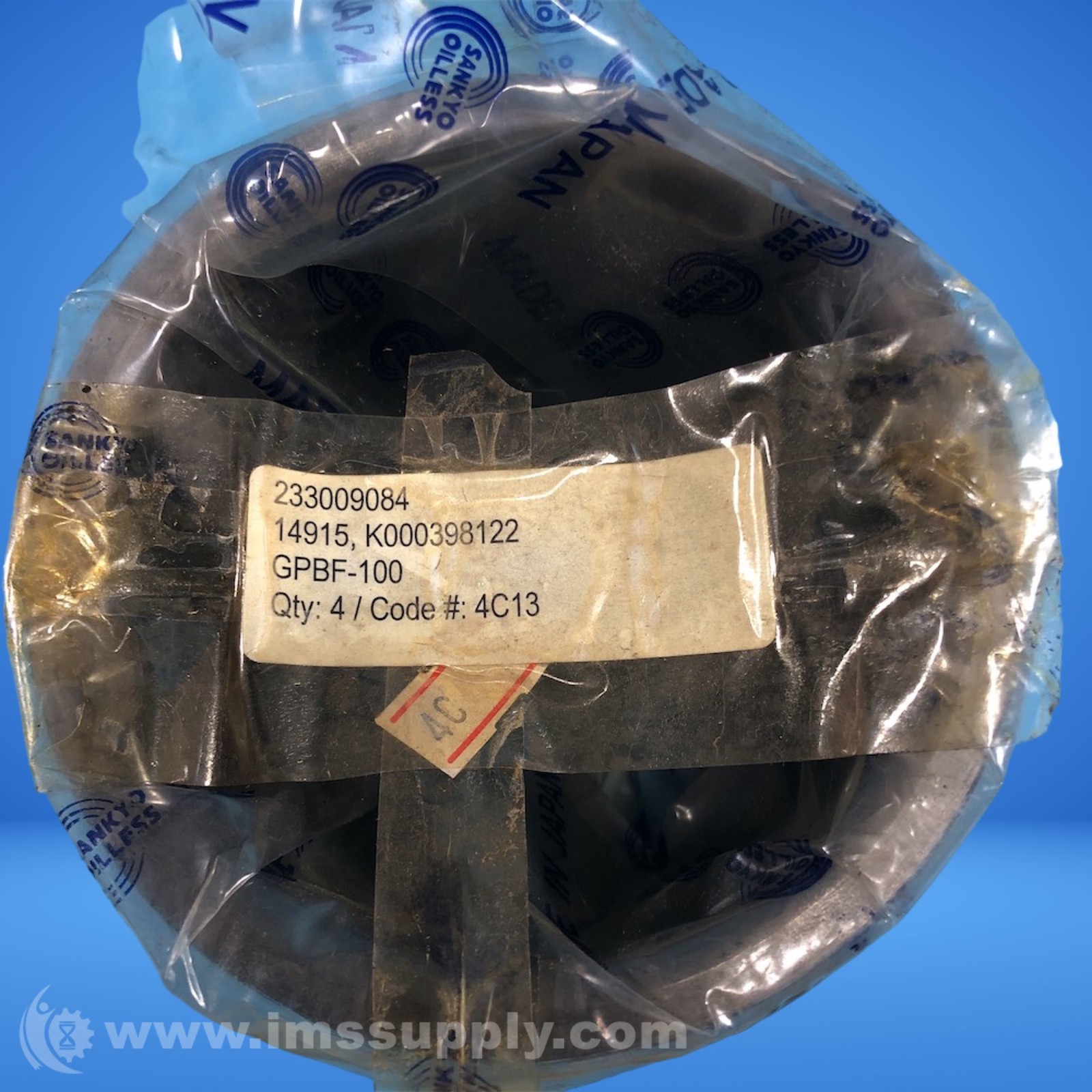 Sankyo Oilless Industry GPBF100 Pack of 4 Guide Bushings FNOB