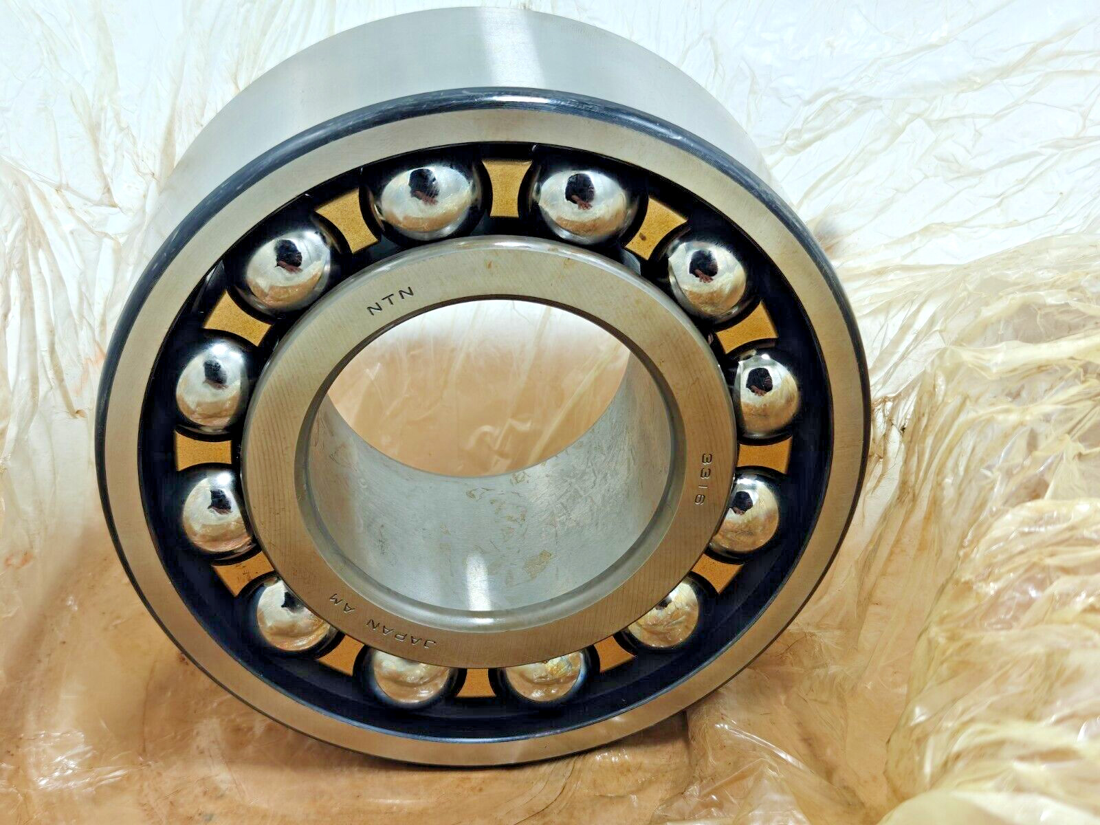 3316 M NTN New Double Row Angular Contact Ball Bearing 80x170x68.3mm Brass Cage