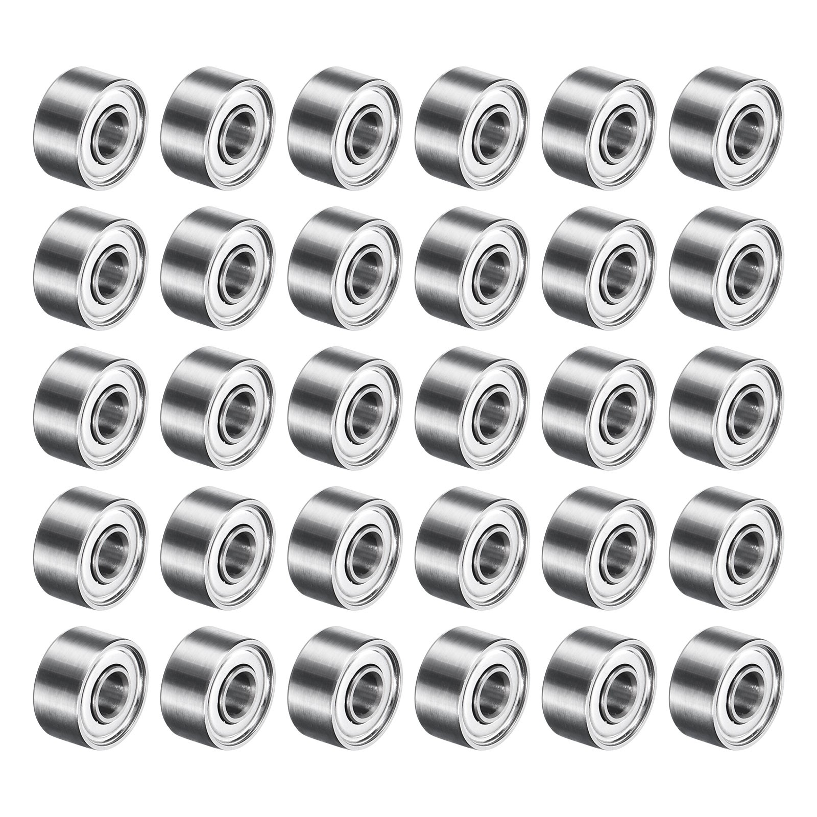 30pcs 693ZZ Deep Groove Ball Bearings 3x8x4mm Sealed, P0 (ABEC 1)