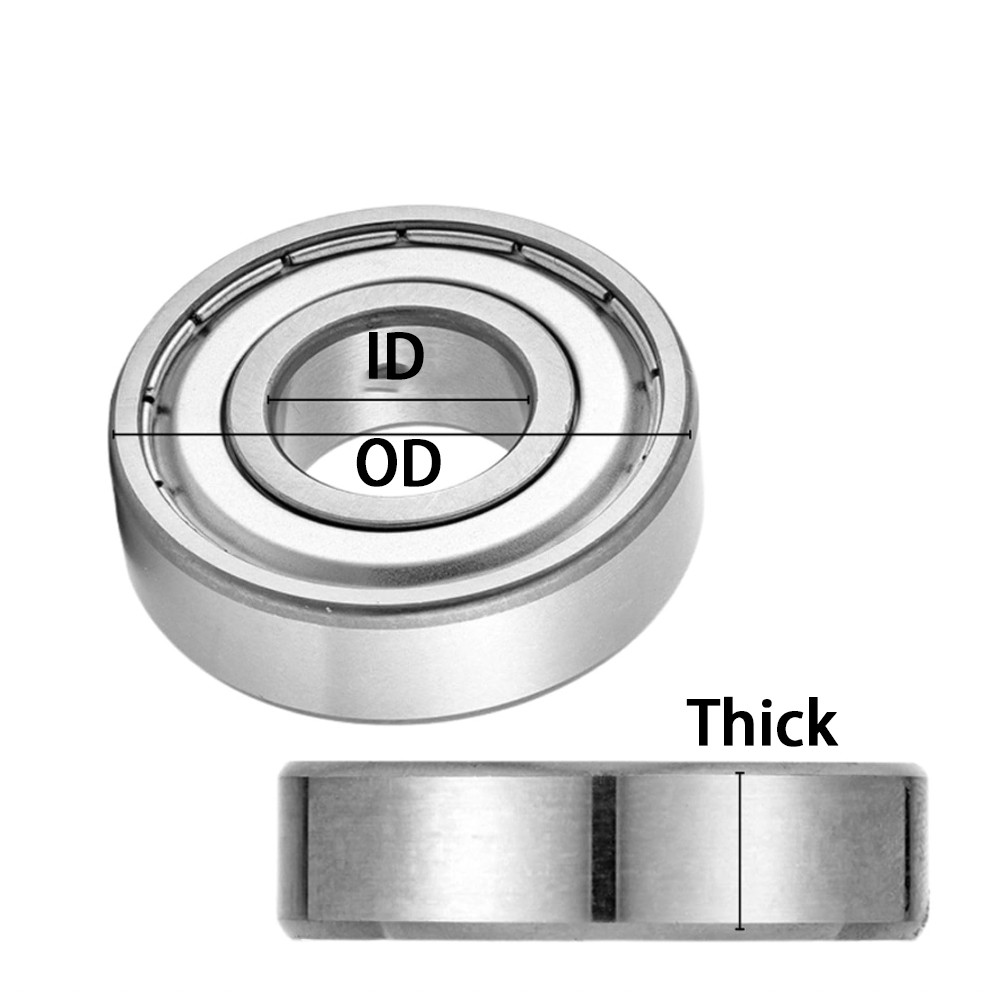 440C SS304 Stainless Steel Bearing ZZ Double Metal Shield ID1-50mm OD3-110mm