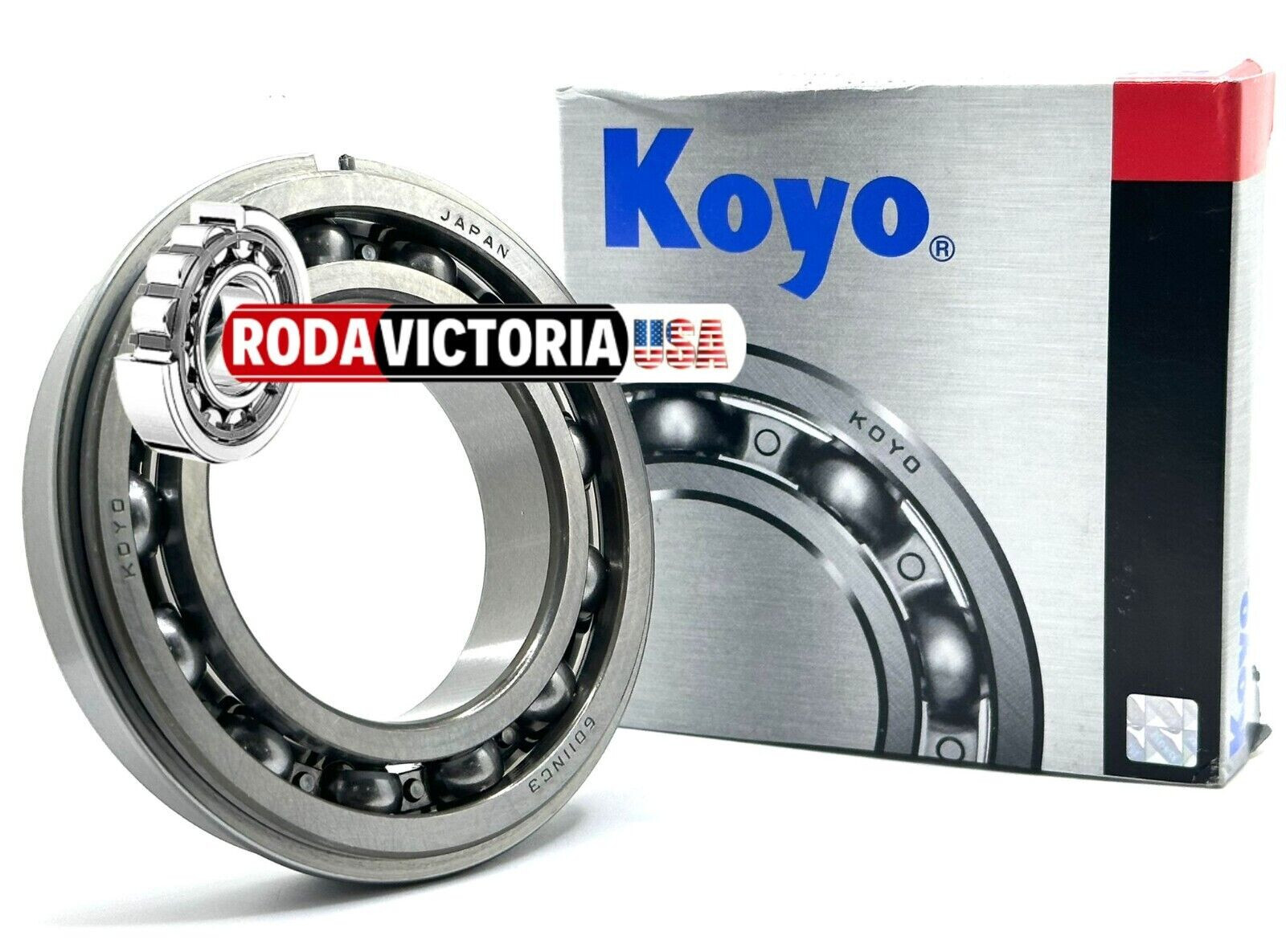KOYO 6011 NR C3 BALL BEARING, OPEN, NO SEALS + SNAP RING 55x90x18mm