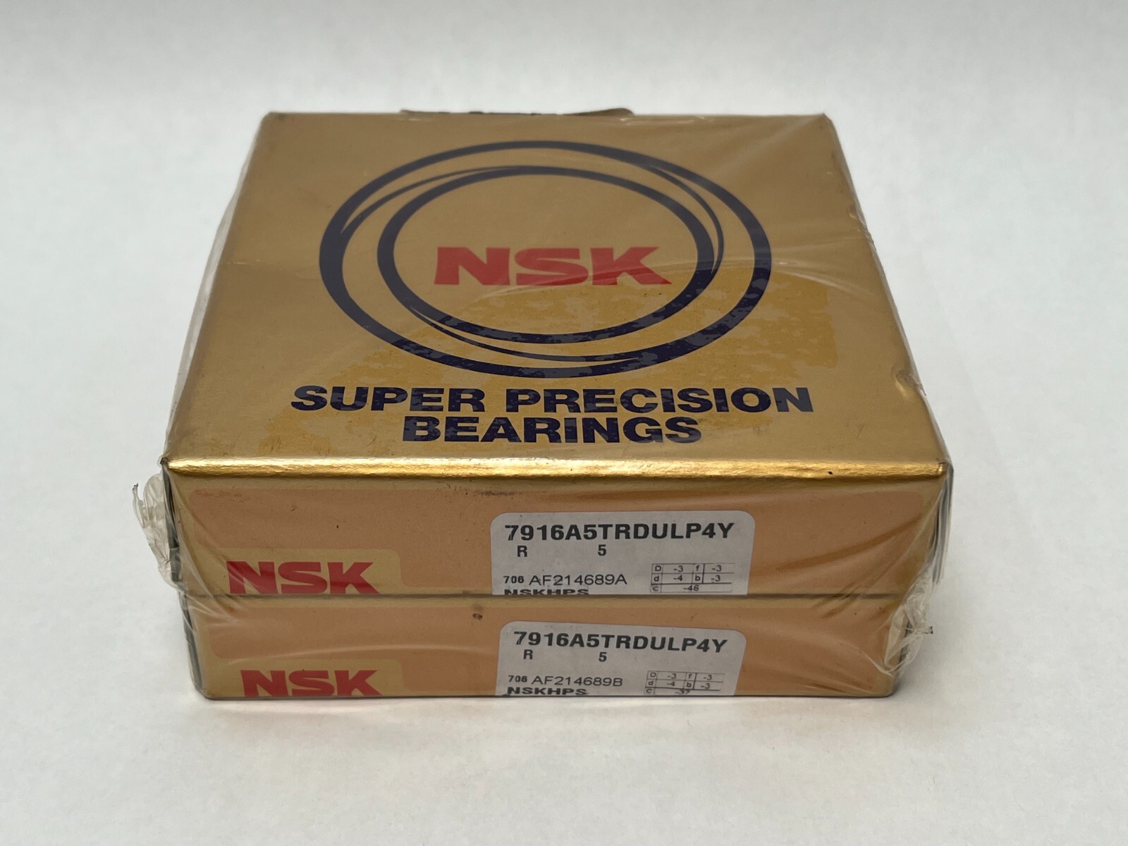 NSK 7916A5TRDULP4Y Bearing 80x110x16 mm 71916 7916-A5-TR-DUL-P4Y England 2 Pcs