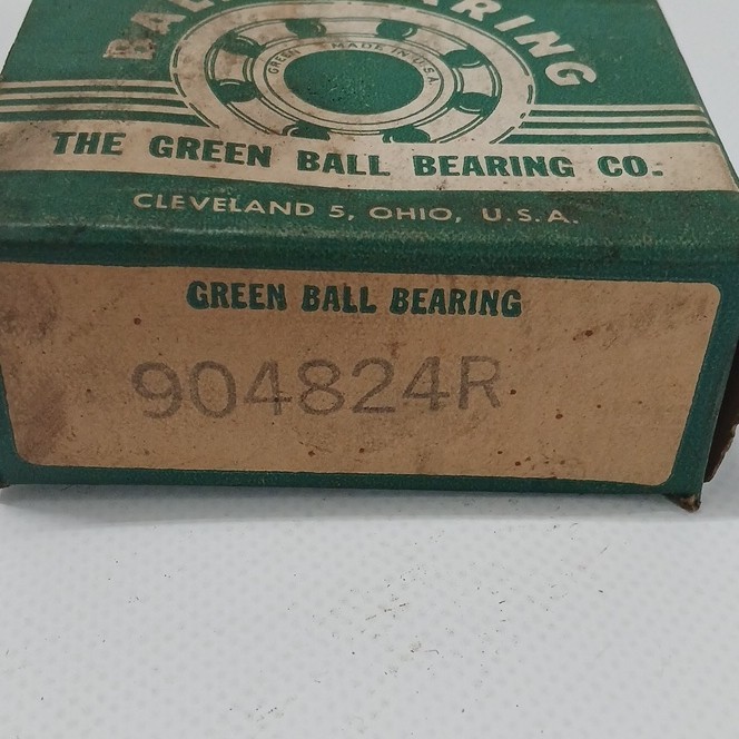 Green Ball Bearing 904824R Precision Ball Bearing, SAE 52100 Chrome Steel