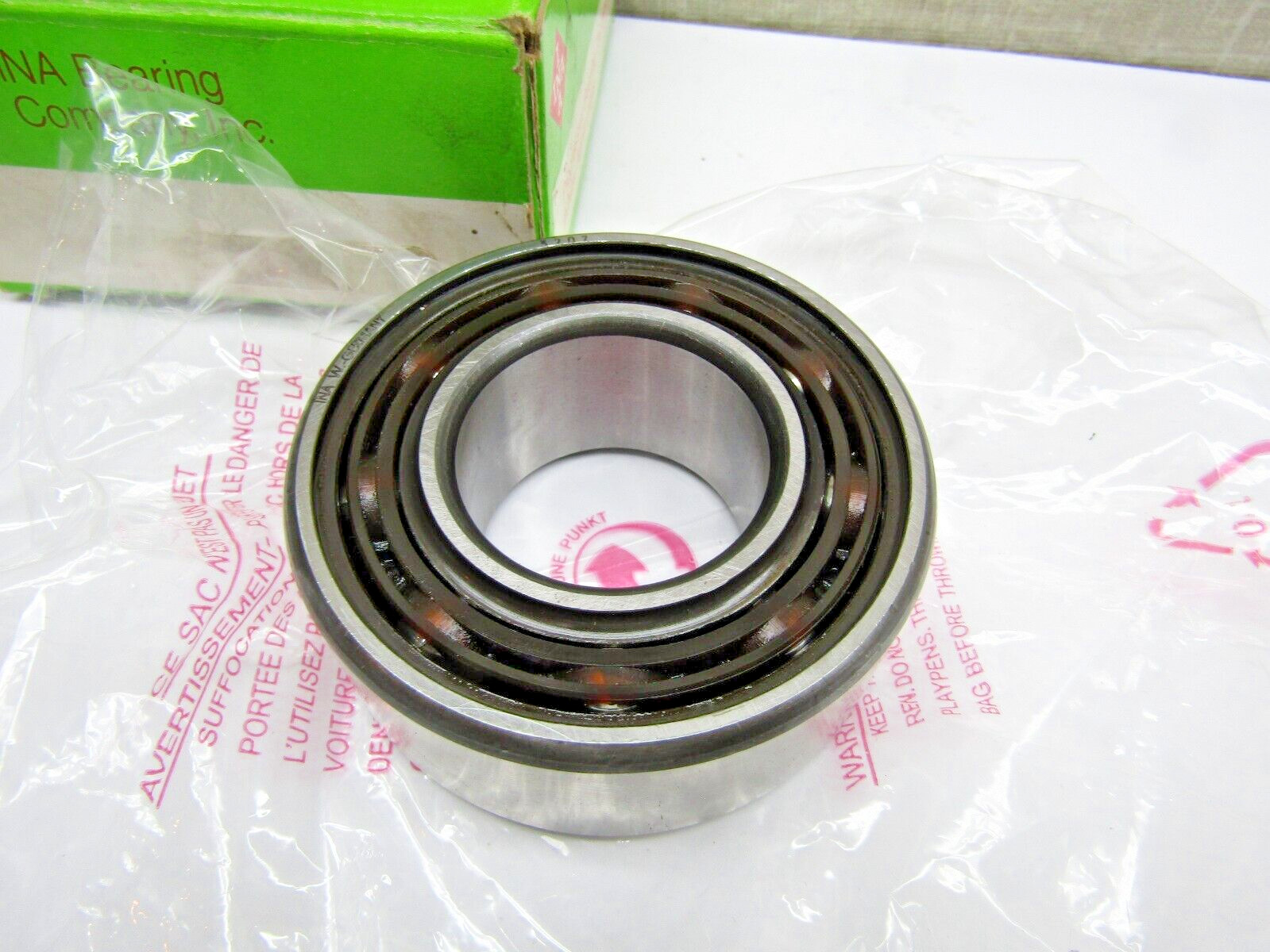 INA 5207 35mm X 72mm X 27mm Angular Contact Bearing Phenolic Retainer