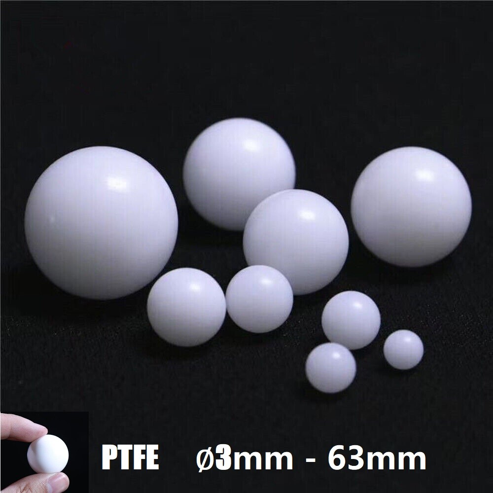 PTFE Spheres PTFE Ball Diaphragm Pumps Seal Balls Valve Balls White 3mm – 63 mm