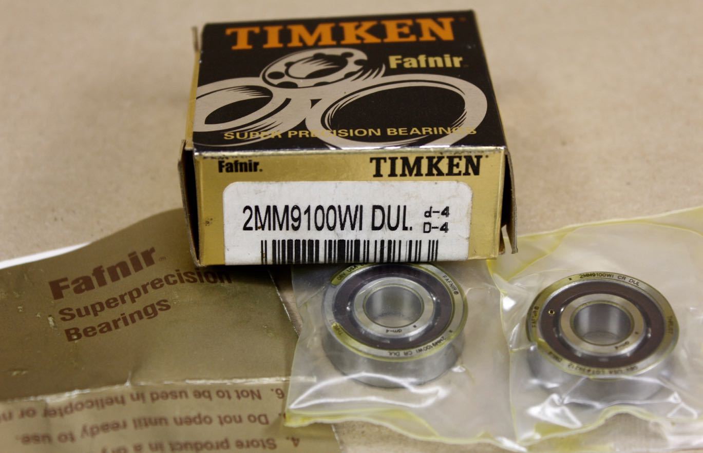Timken Fafnir 2MM9100WI DUL Super Precision Ball Bearings 2MM9100WI CR DUL