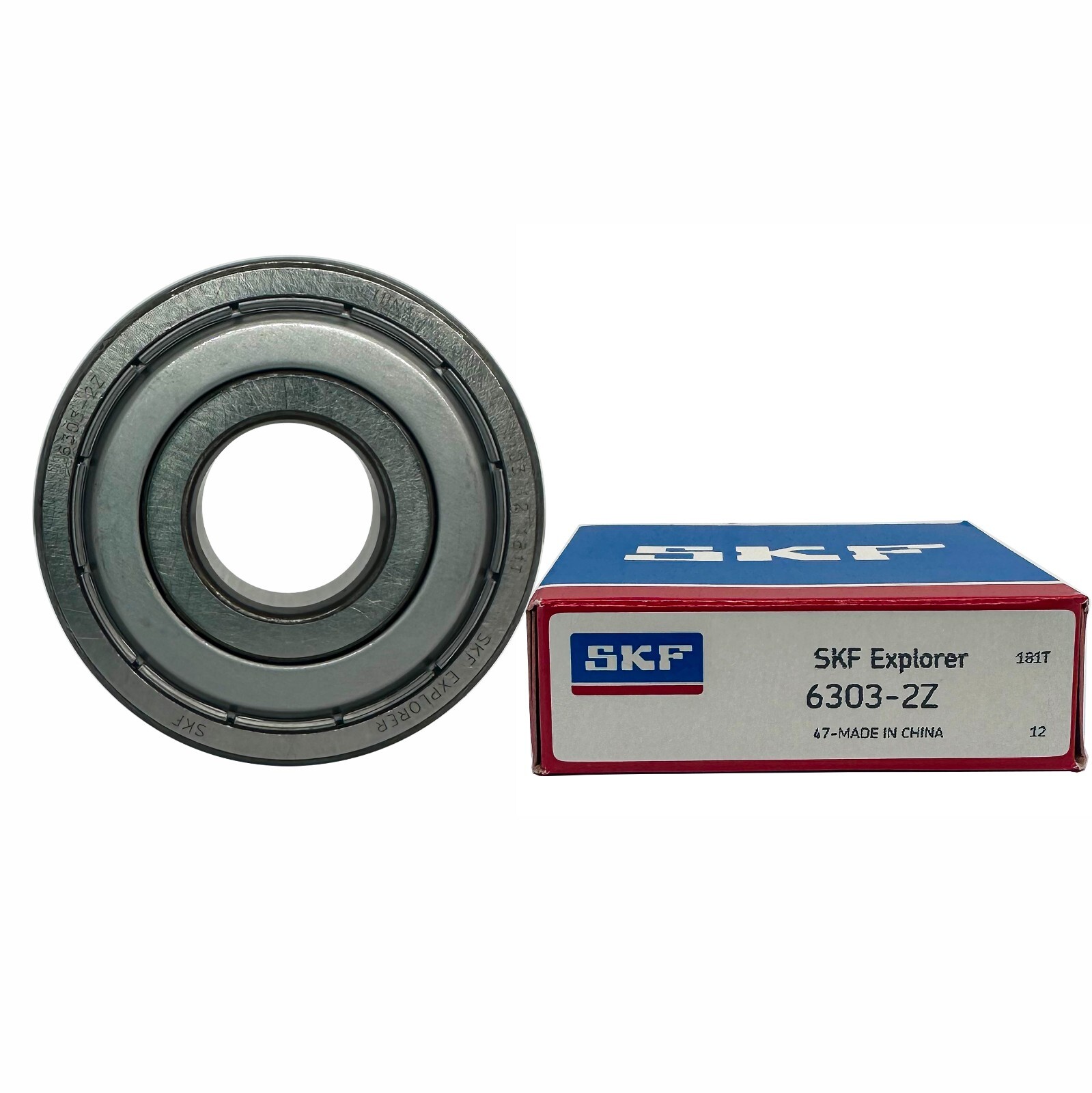 2PACK SKF 6303-2Z 17X47X14MM Double Metal Seal Bearings 6303ZZ
