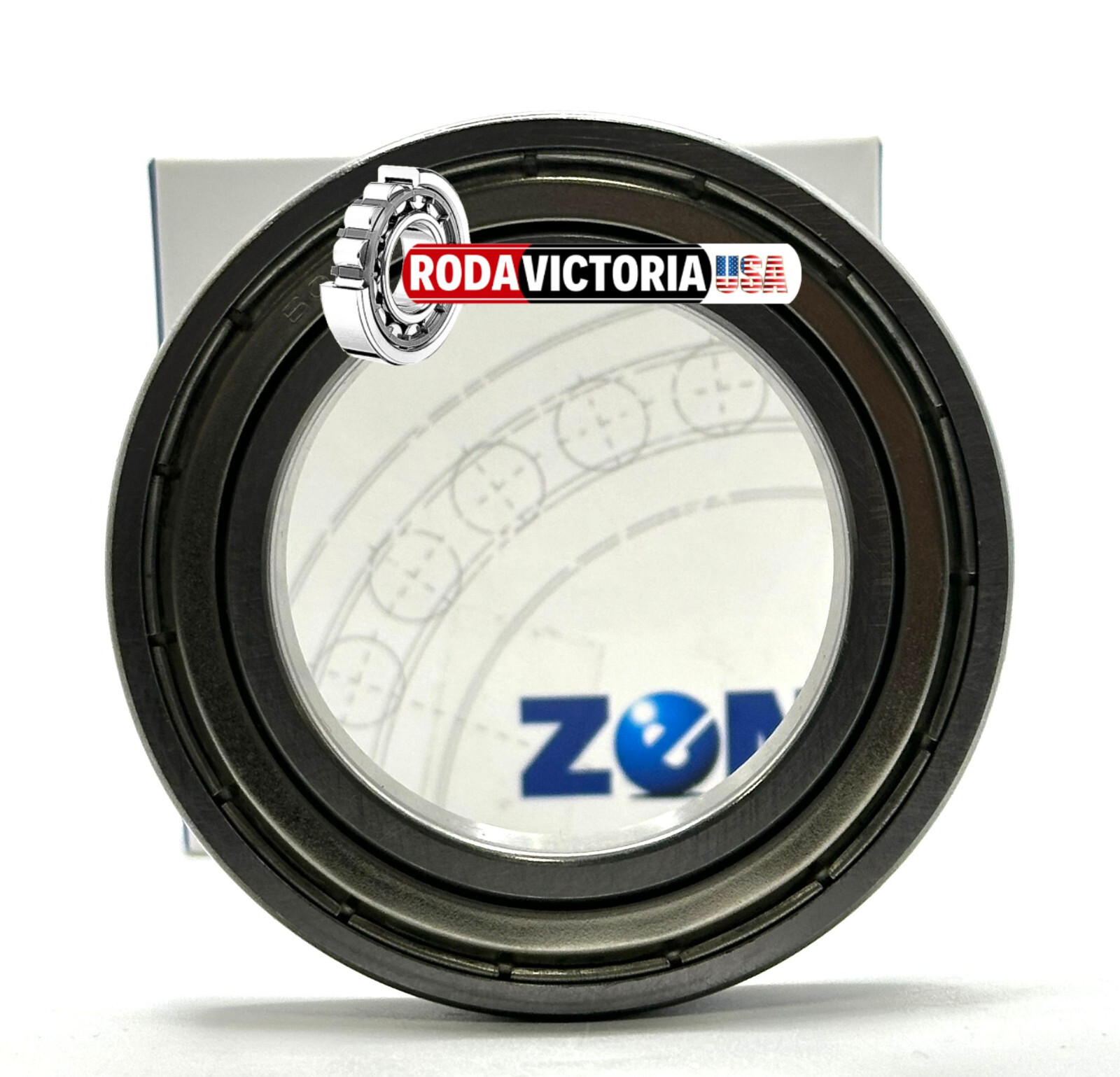ZEN 6011 ZZ C3 DEEP GROOVE BALL BEARING, METAL SHIELDED 55x90x18mm