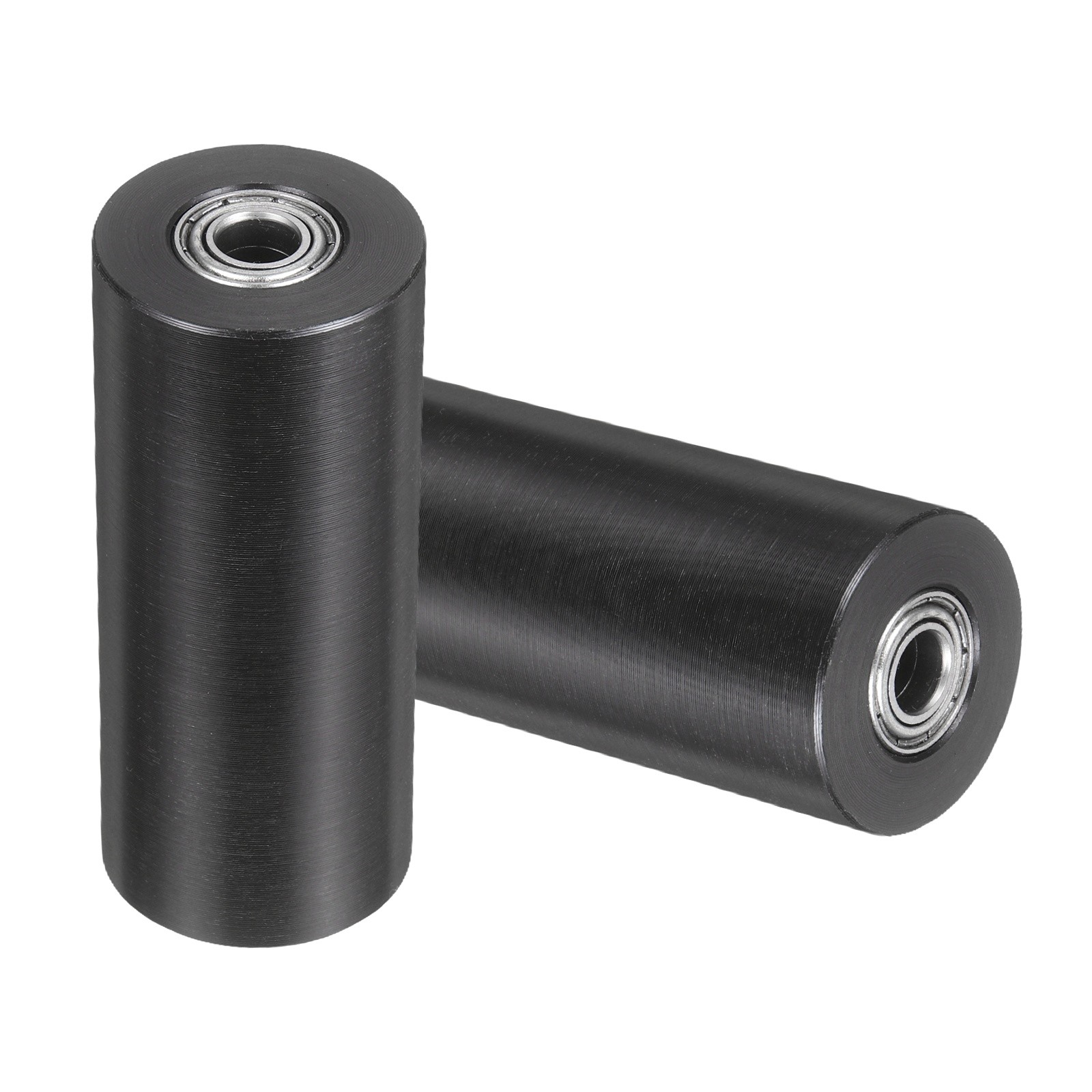 2Pcs Plastic Roller Wheel with Bearing, 15/64″x1″x2-3/8″ Bearing Pulley