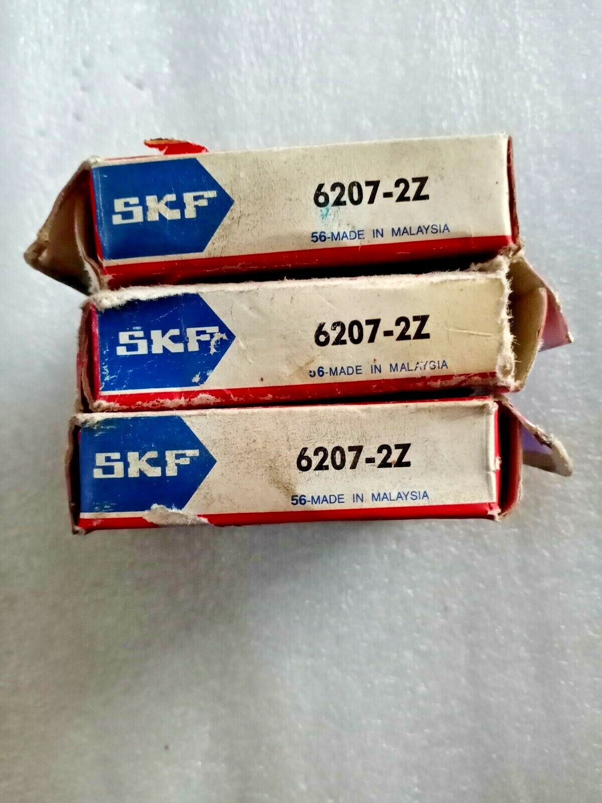 6207 ZZ Single Row Deep Groove Ball Bearing 35x72x17 MM SKF MALAYSIA Lot Of 3 Pc