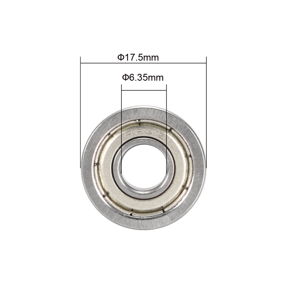 10PCS FR4ZZ Flange Ball Bearing Double Shielded GCr15 Chrome 1/4″x5/8″x0.196″