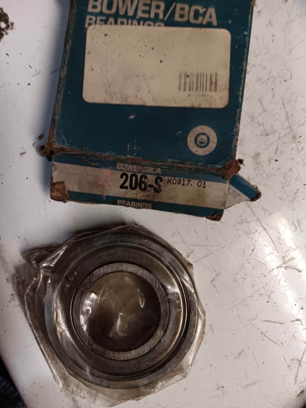 New Bower Sealed Ball Bearing 206S