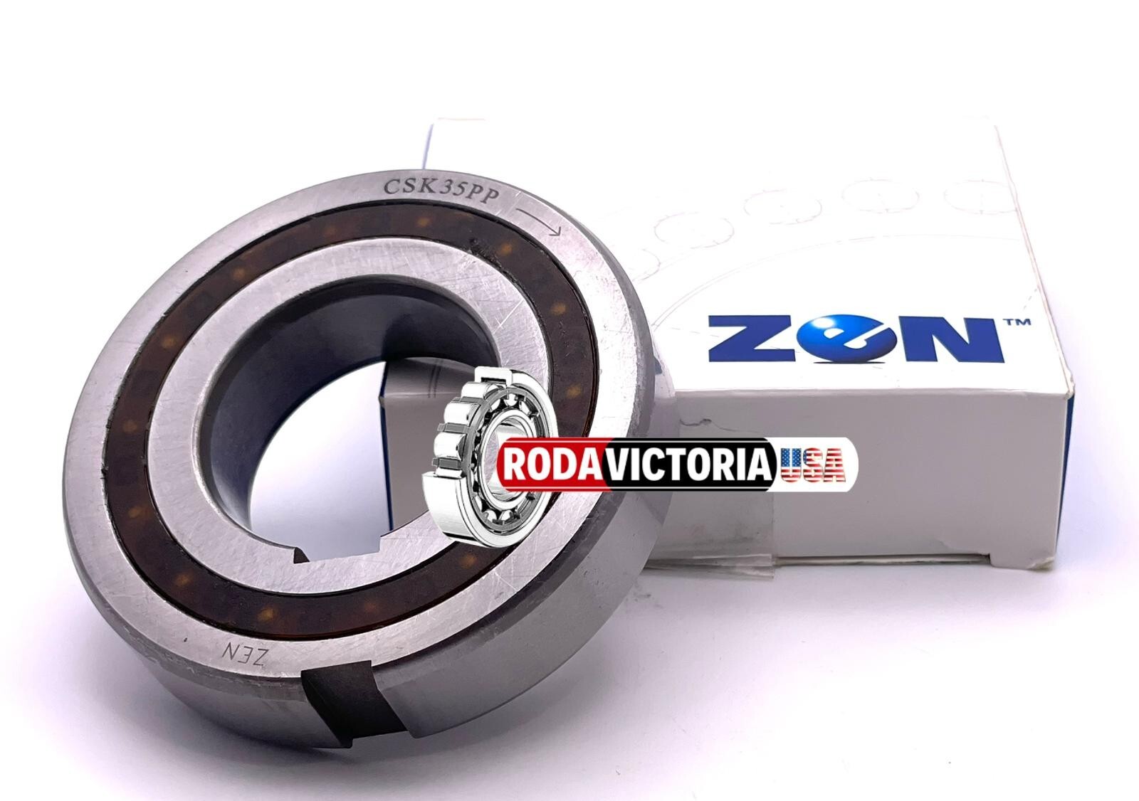 ZEN CSK35PP 35mm Sprag Clutch One Way Bearing Internal External Keyways 35x72x17