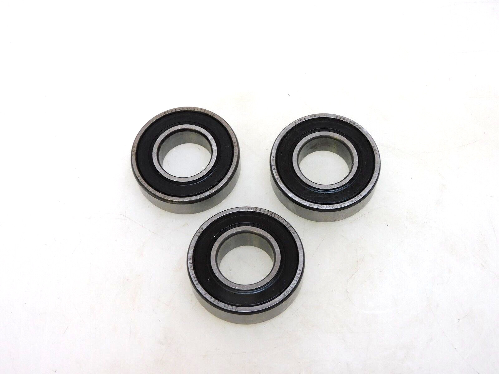 LOT OF 3 SKF 6004-2RSH/C3GJN RADIAL DEEP GROOVE BALL BEARING