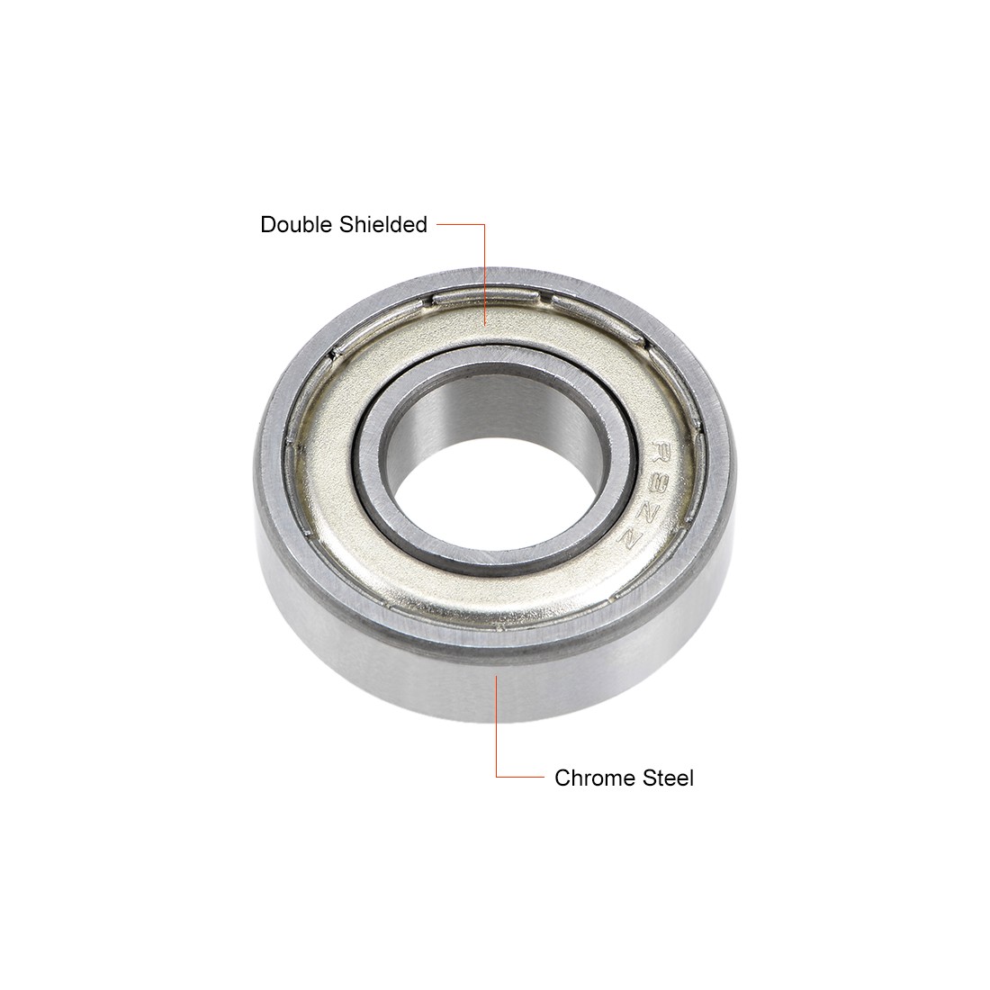 R8ZZ Deep Groove Ball Bearing 1/2″x1-1/8″x5/16″ Shielded Chrome Z2 Bearings 2pcs